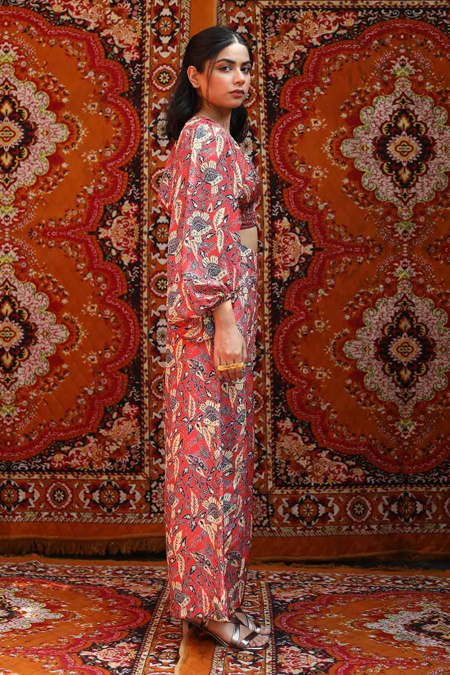 Fez - Katy Top & High Rise Pant Set