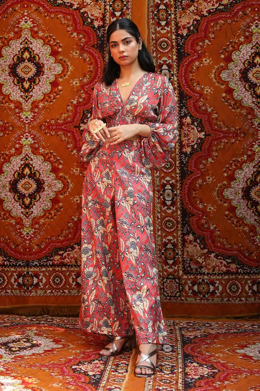 Fez - Katy Top & High Rise Pant Set