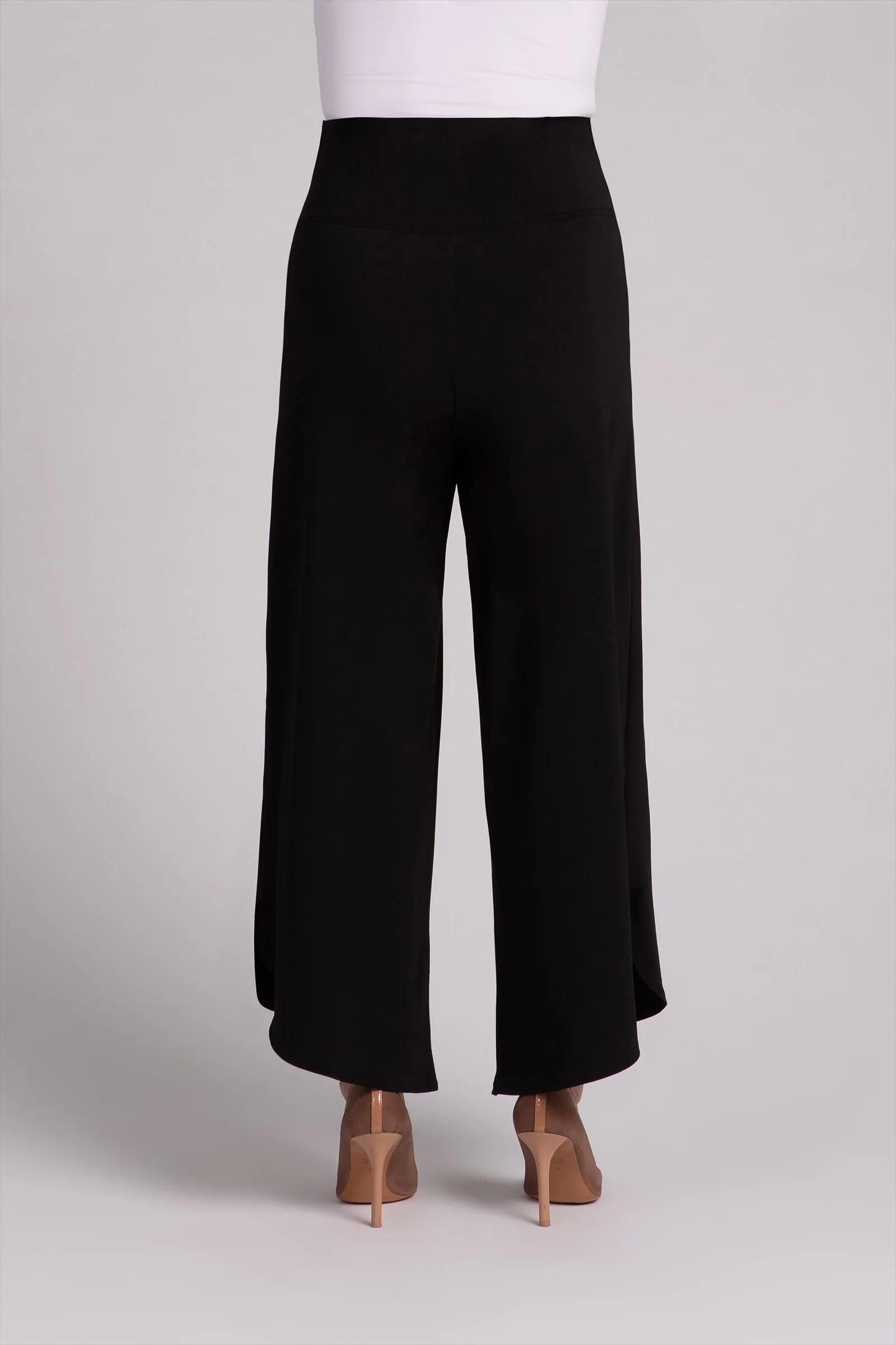 Fleece Back Jersey J-Hook Full Leg Pant | Black