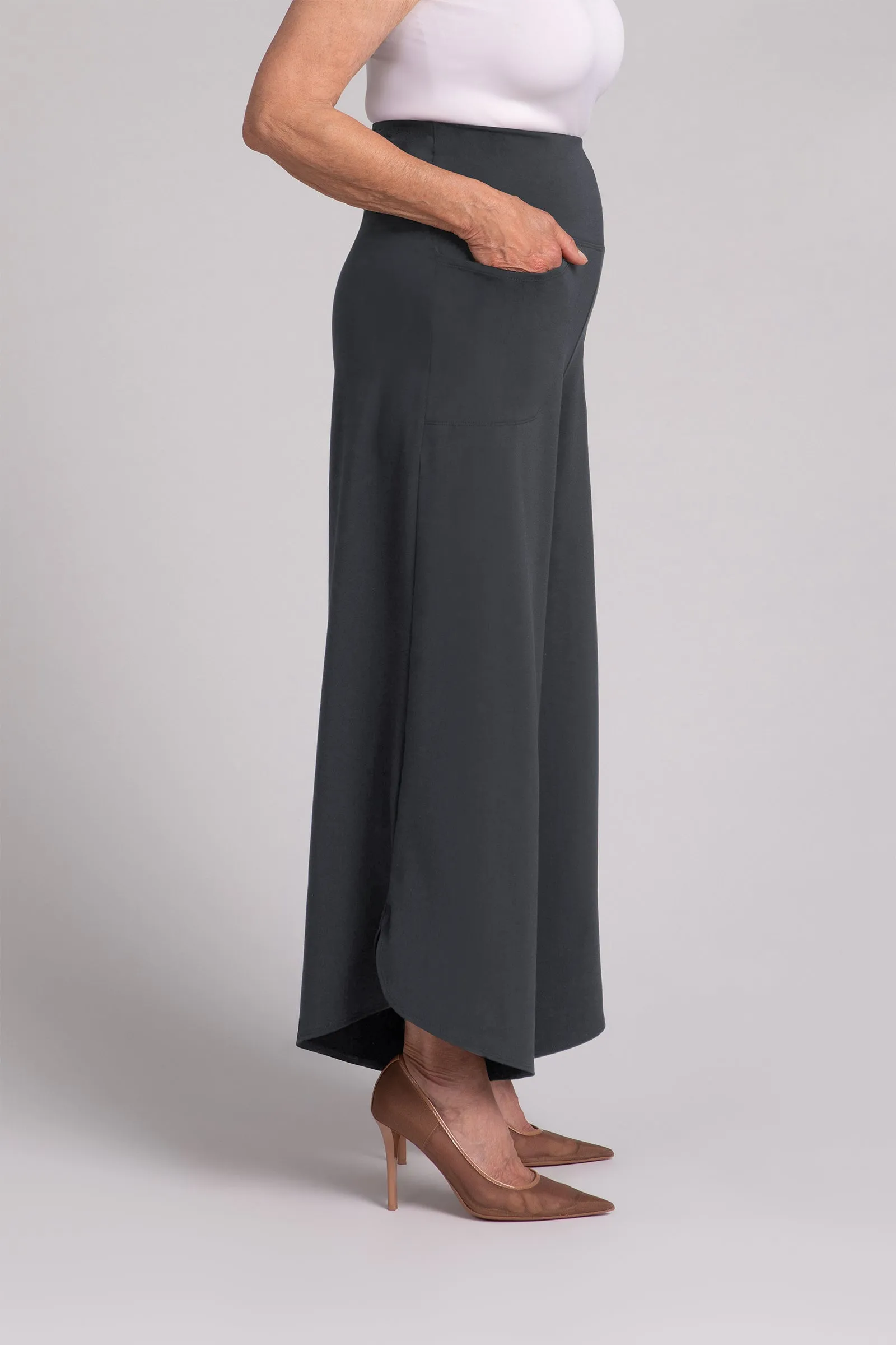 Fleece Back Jersey J-Hook Full Leg Pant | Graphite