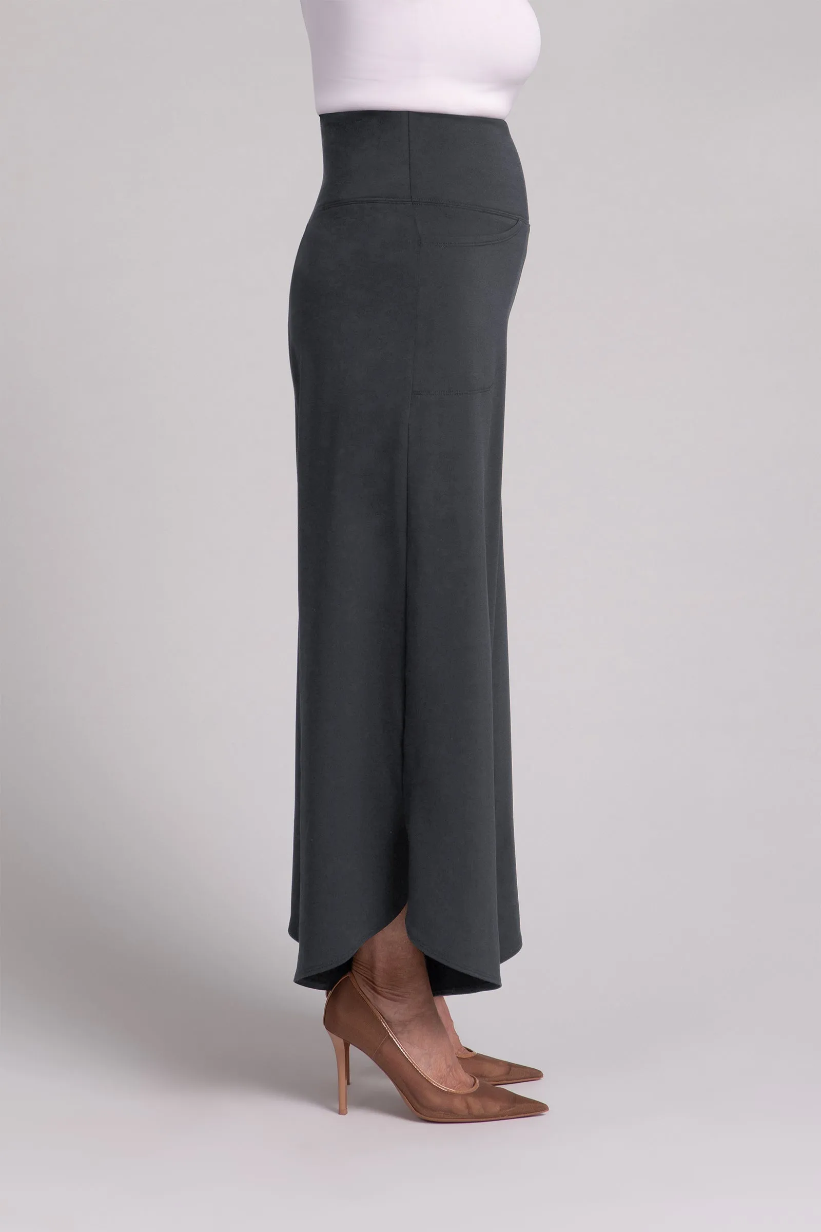 Fleece Back Jersey J-Hook Full Leg Pant | Graphite