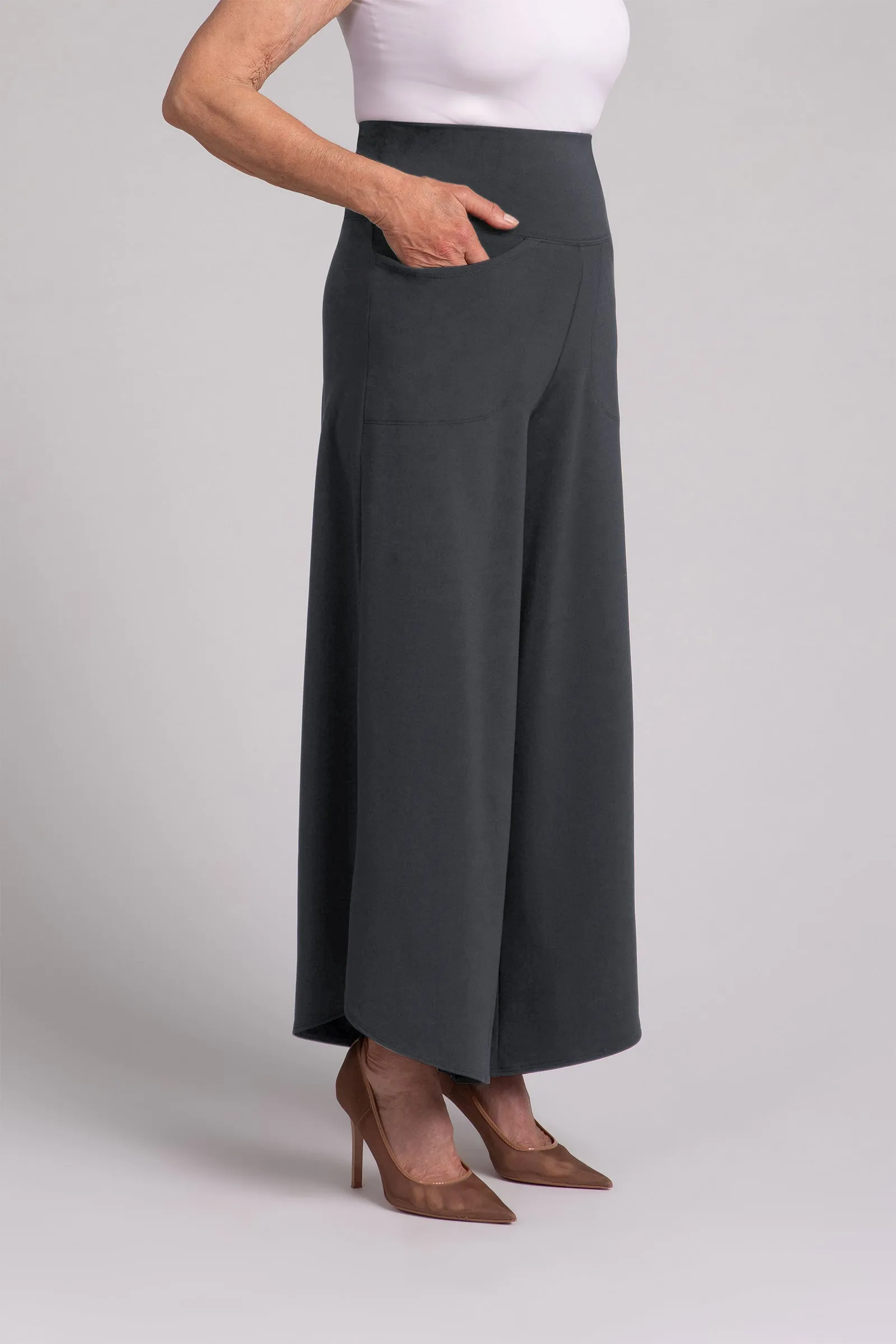 Fleece Back Jersey J-Hook Full Leg Pant | Graphite