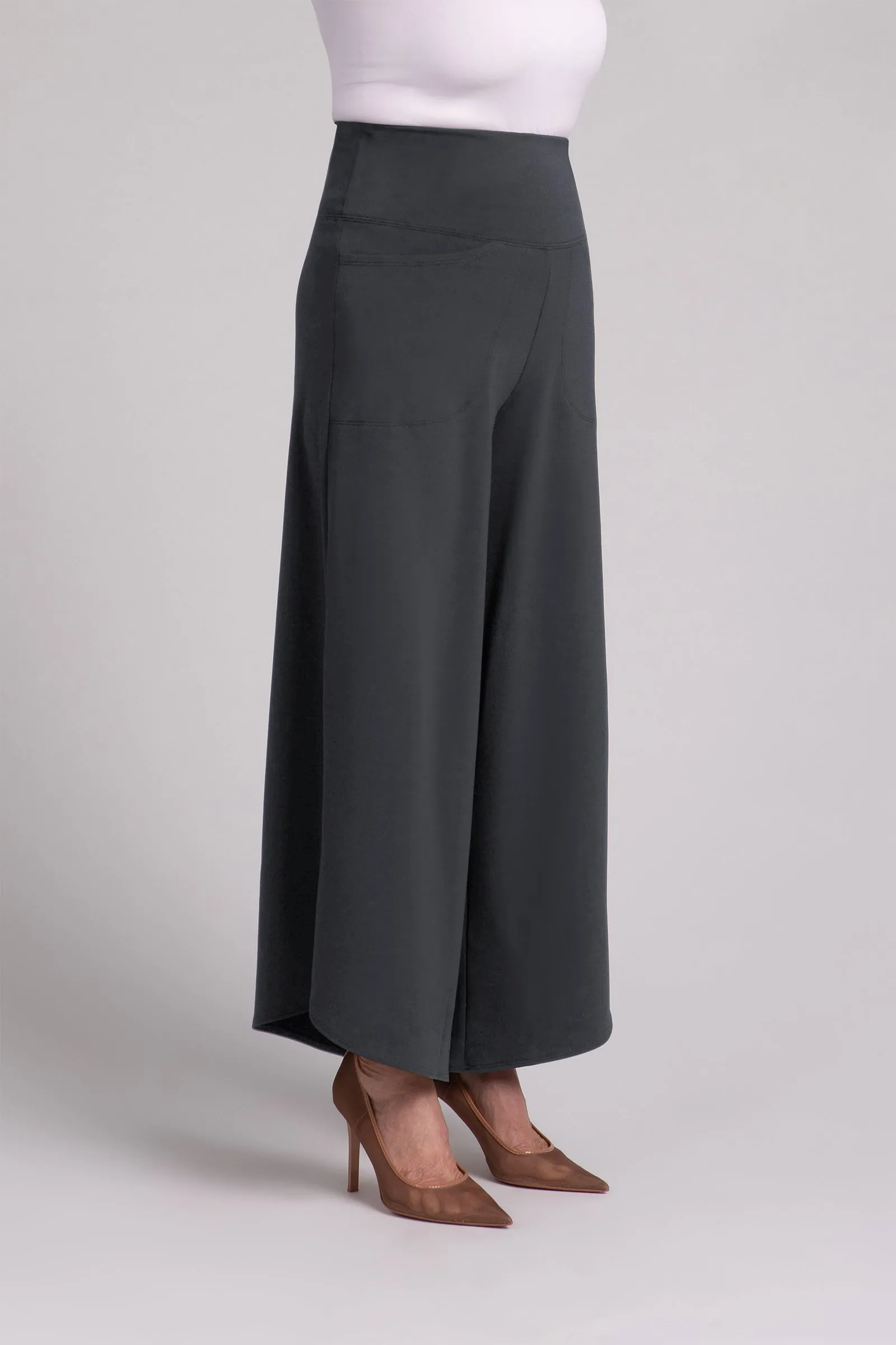 Fleece Back Jersey J-Hook Full Leg Pant | Graphite