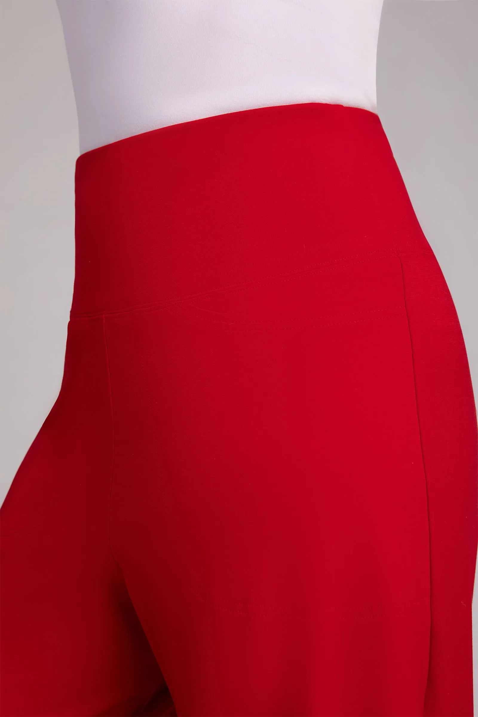 Fleece Back Jersey J-Hook Full Leg Pant | Poppy
