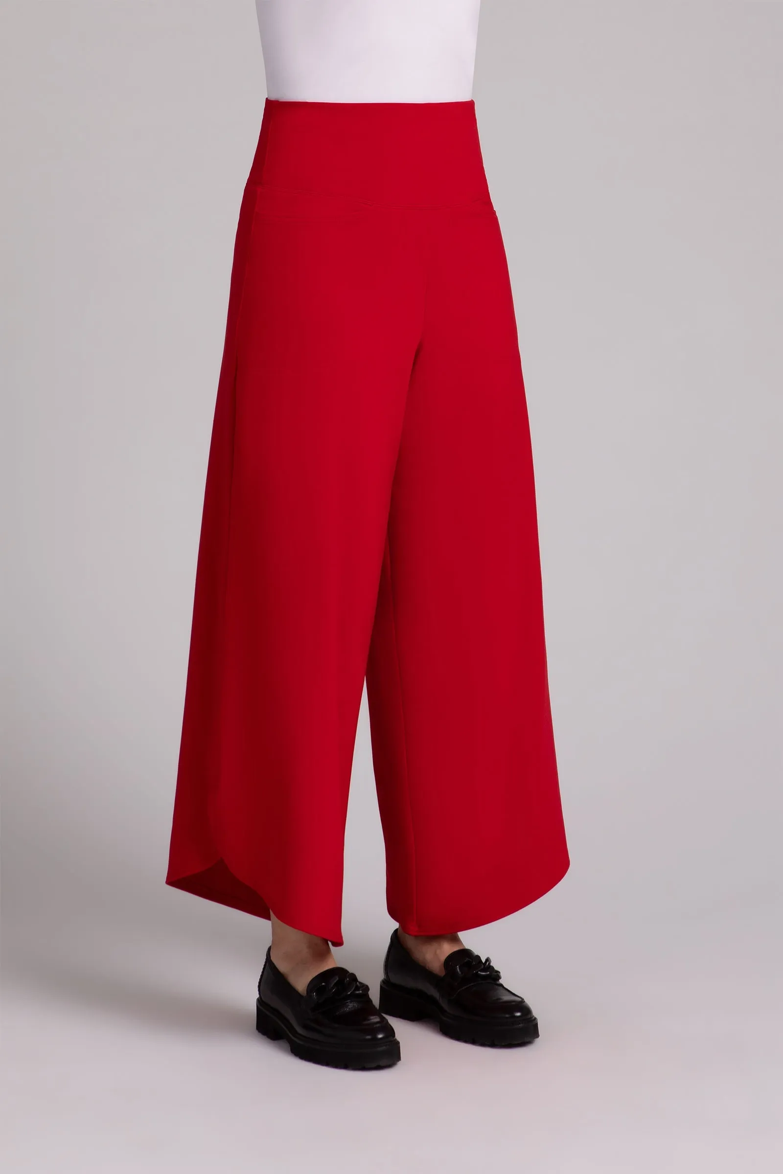 Fleece Back Jersey J-Hook Full Leg Pant | Poppy