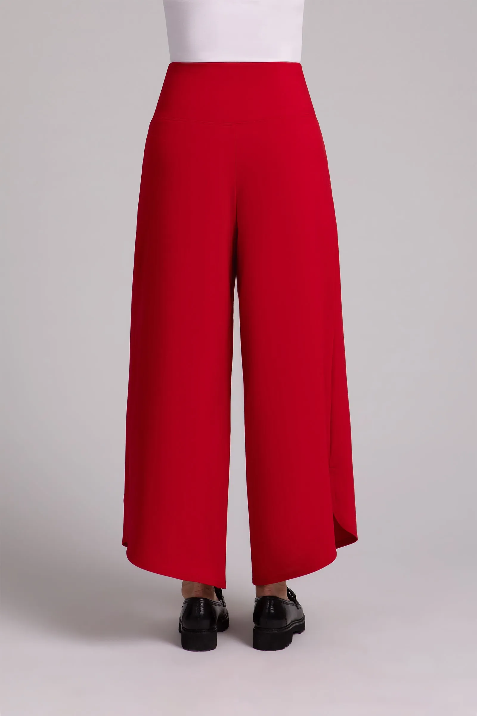 Fleece Back Jersey J-Hook Full Leg Pant | Poppy