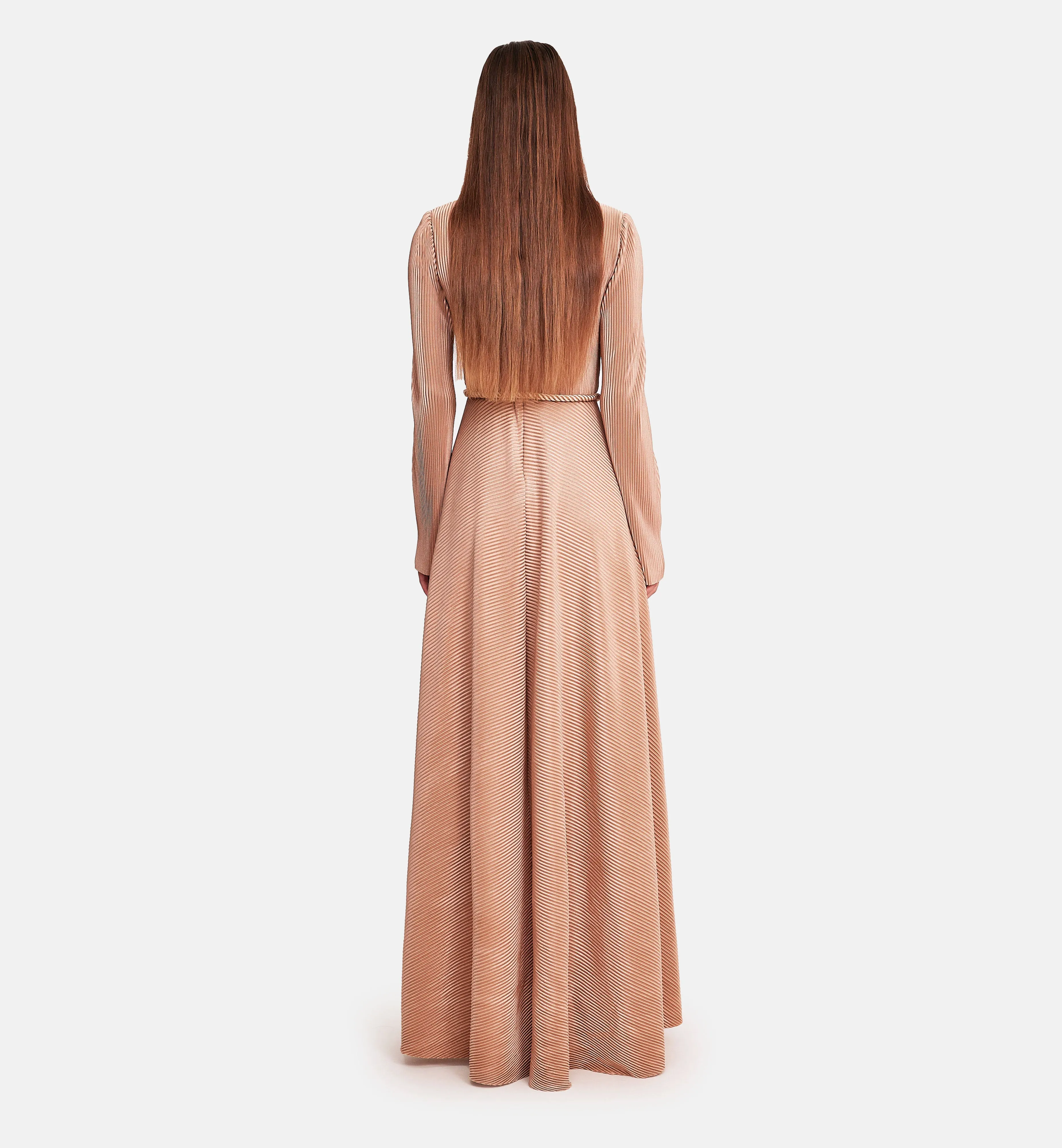 Fleece Midi Dress in Pink