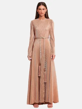 Fleece Midi Dress in Pink