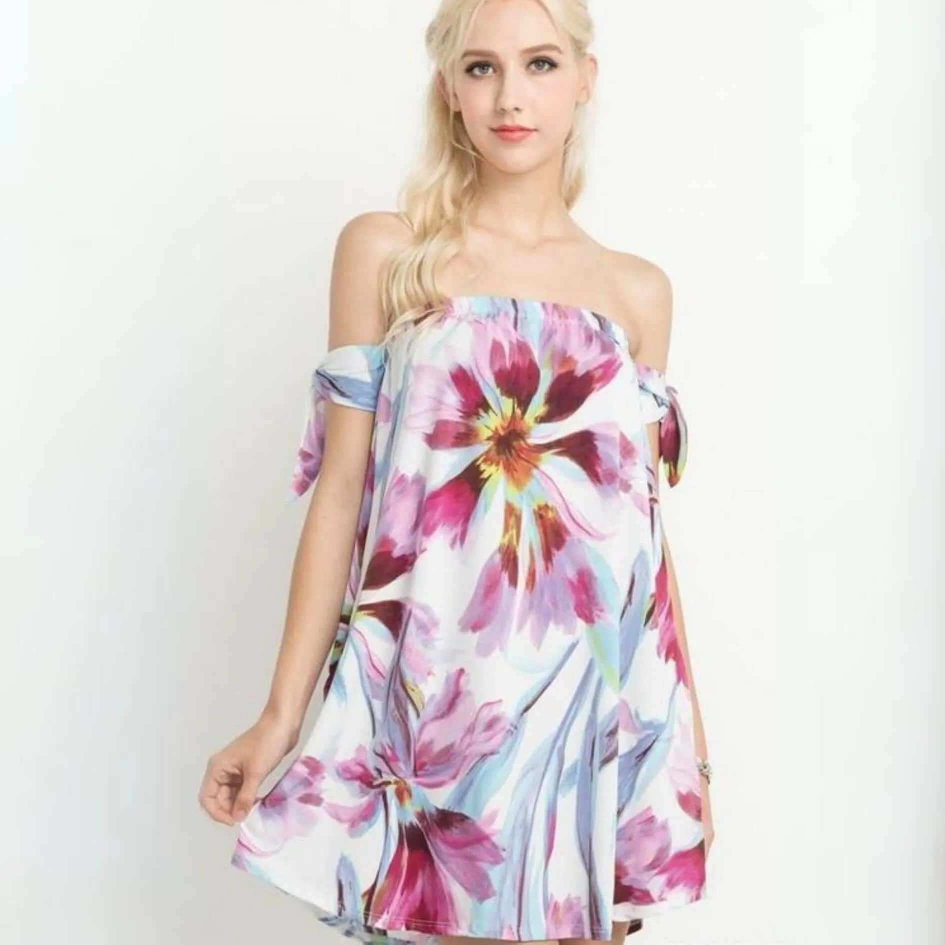 Floral Mini Dress or Tunic Made in USA