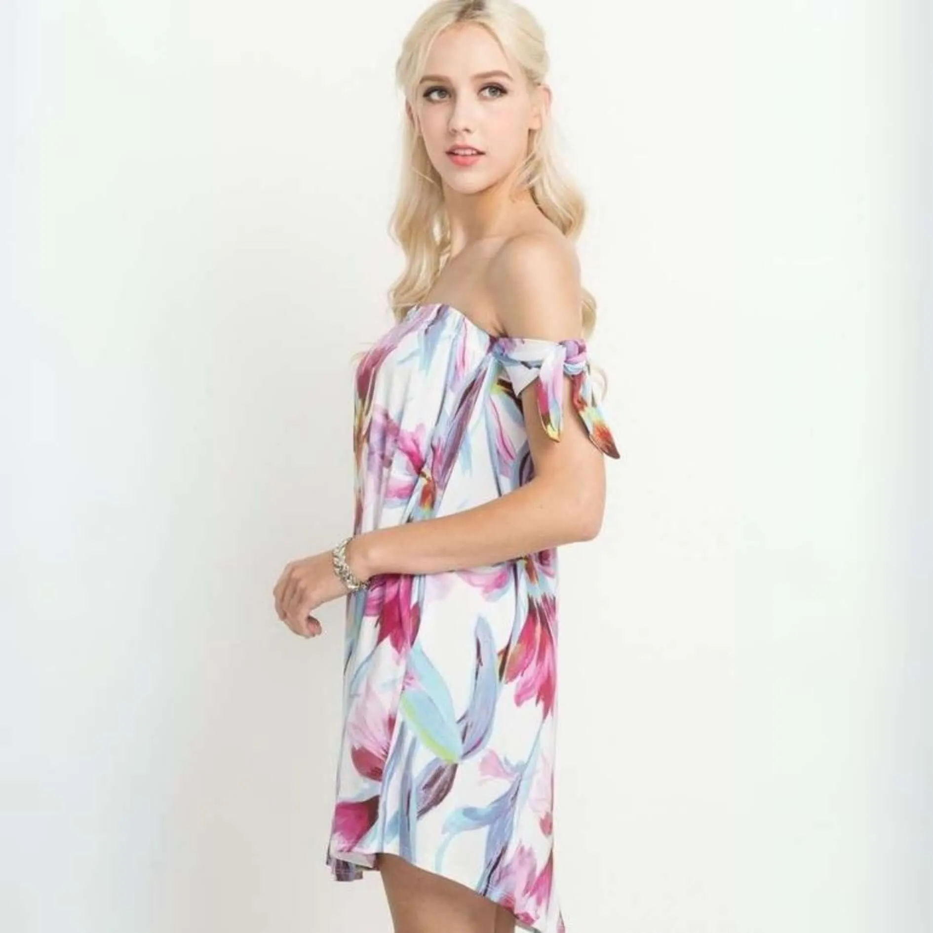 Floral Mini Dress or Tunic Made in USA