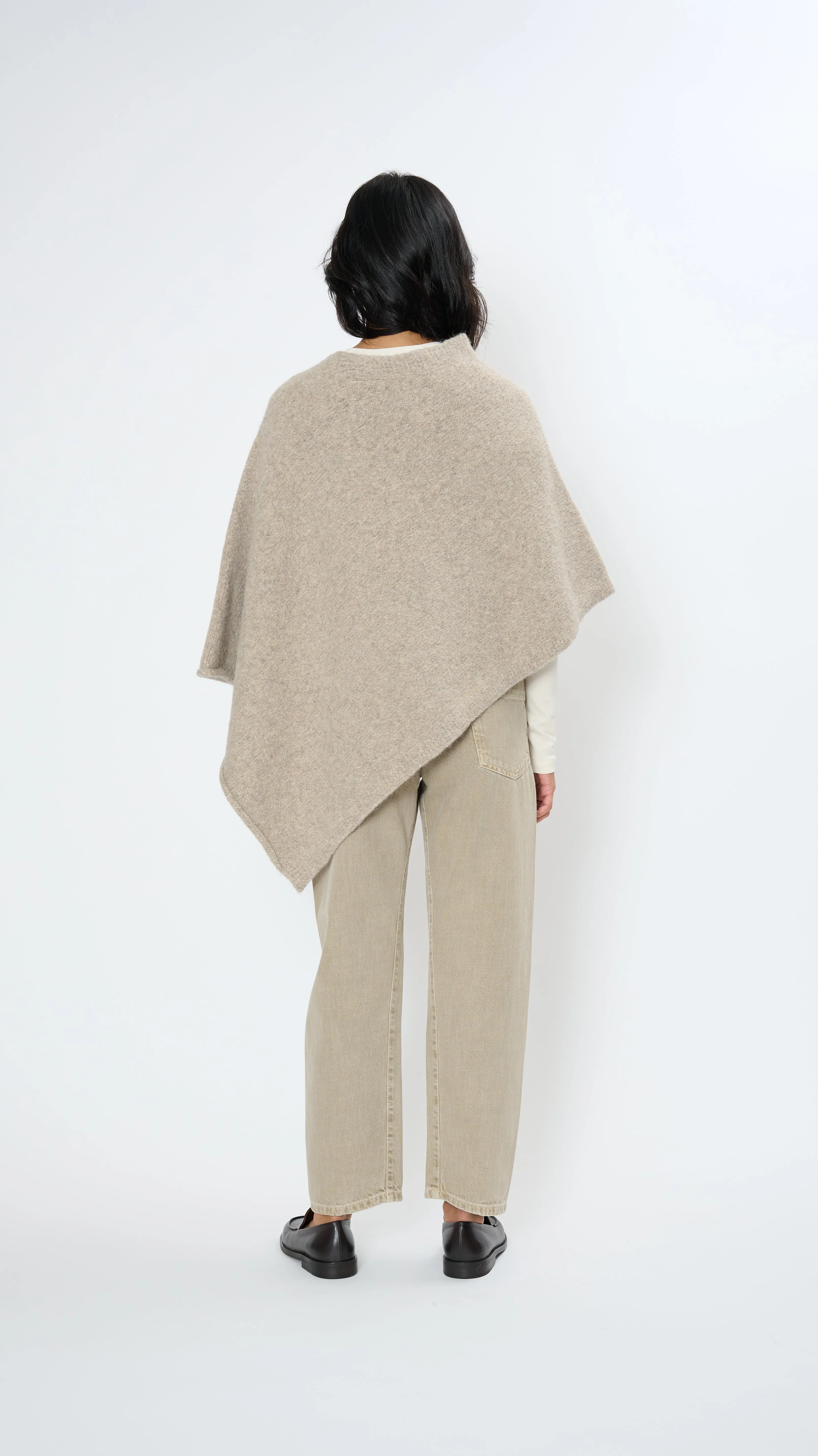 Fold Poncho in Dust
