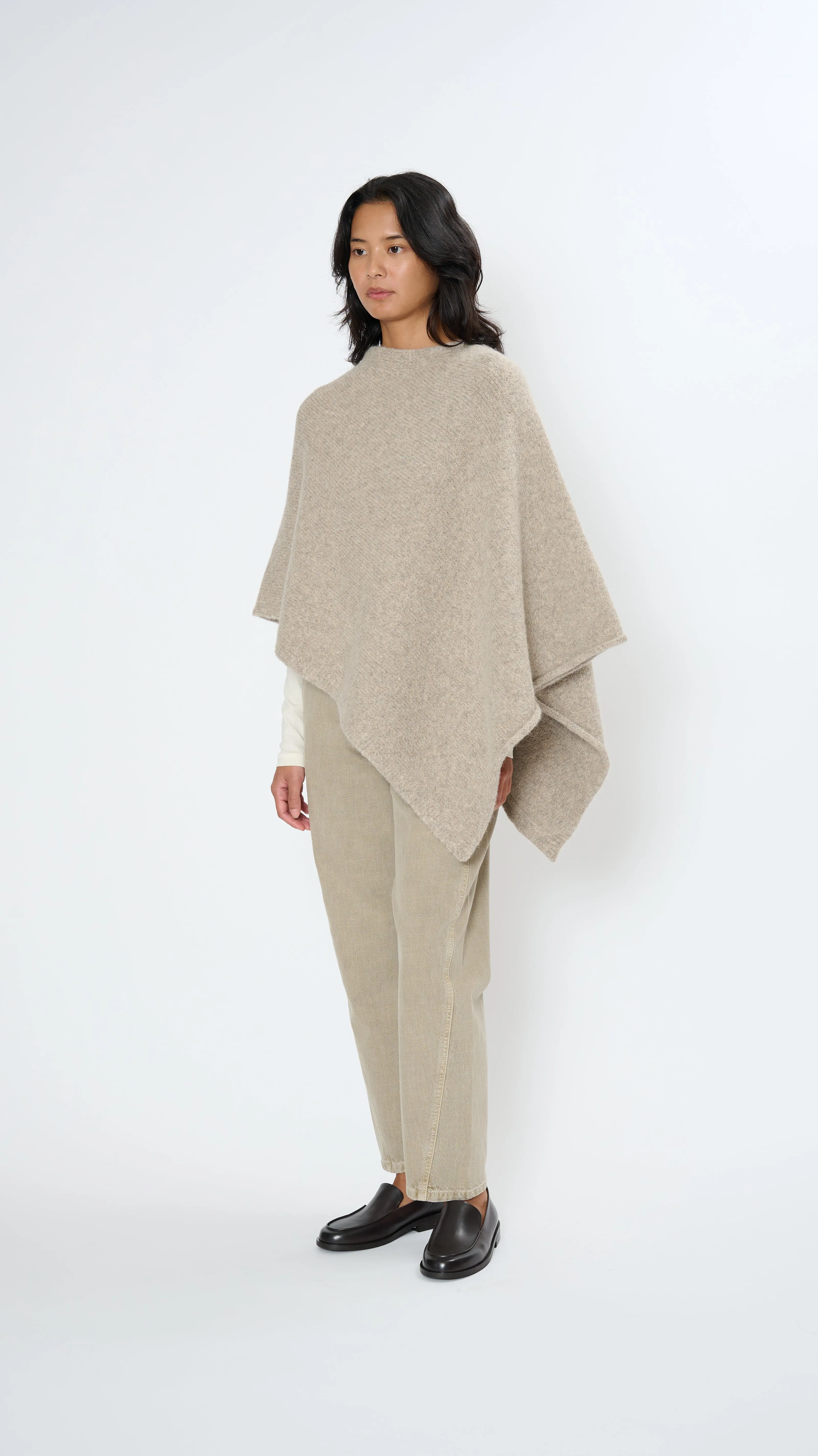 Fold Poncho in Dust