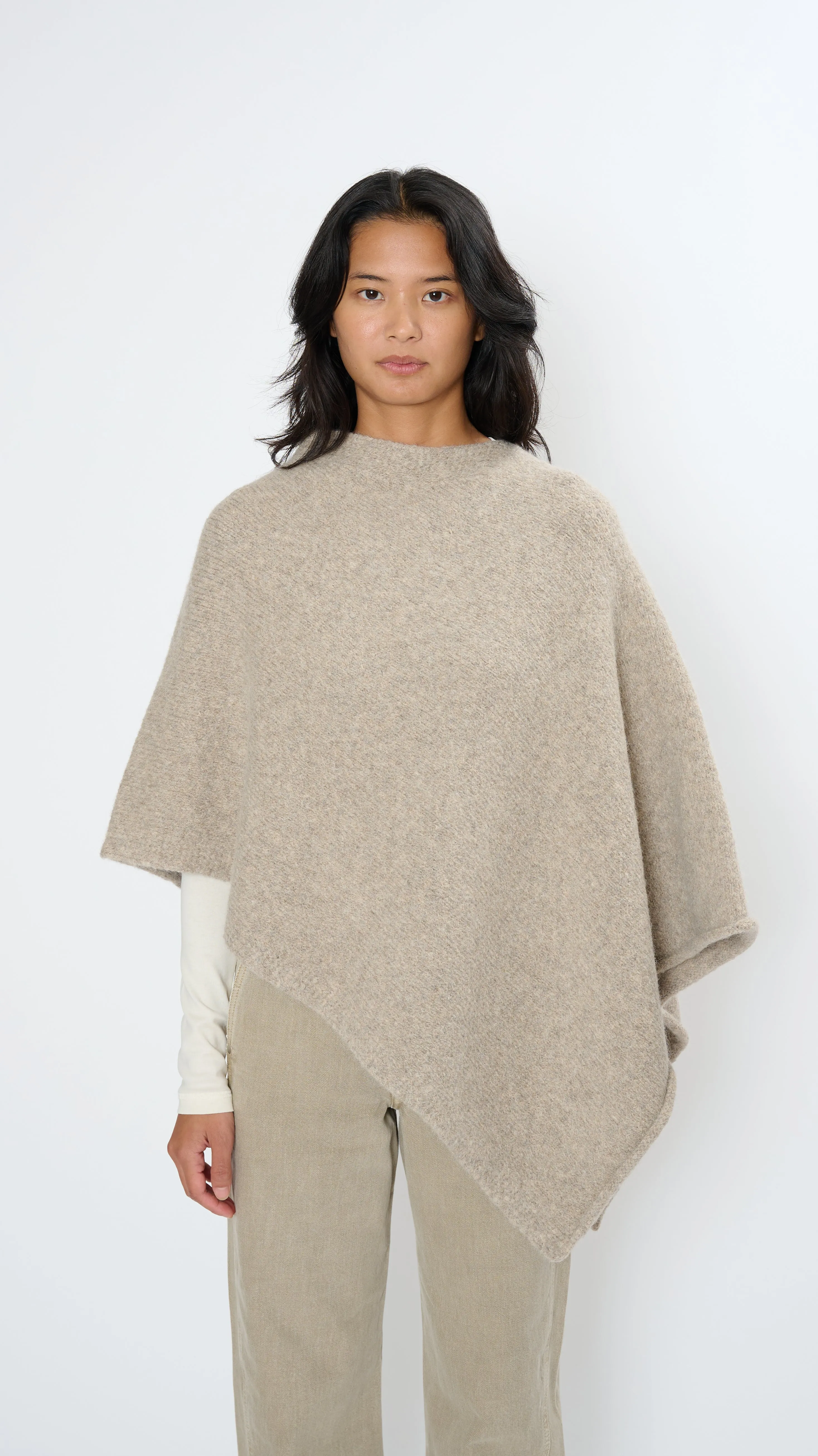 Fold Poncho in Dust