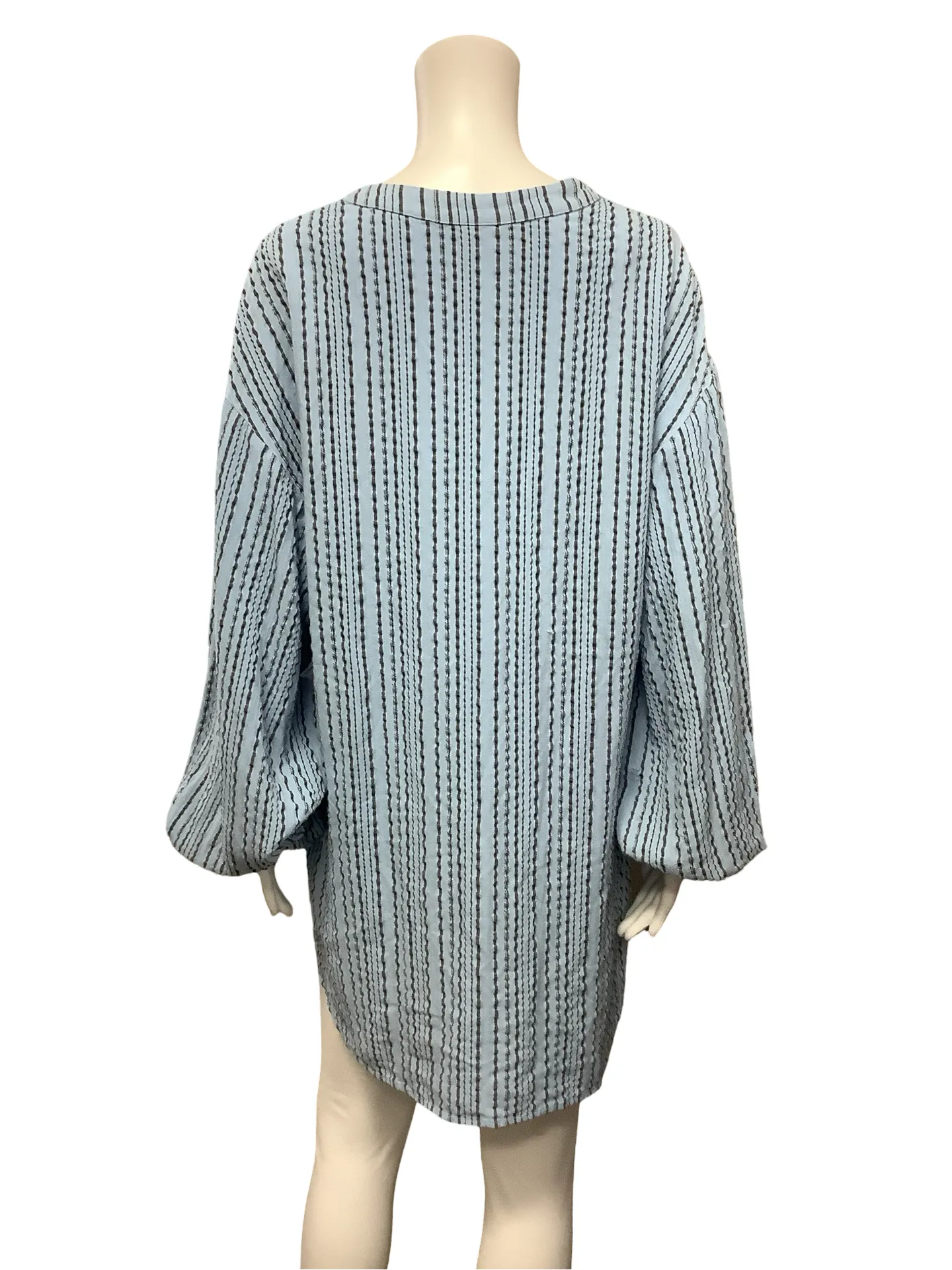 Free People Tunic Blue Stripe Rhythm of The Night Size: S