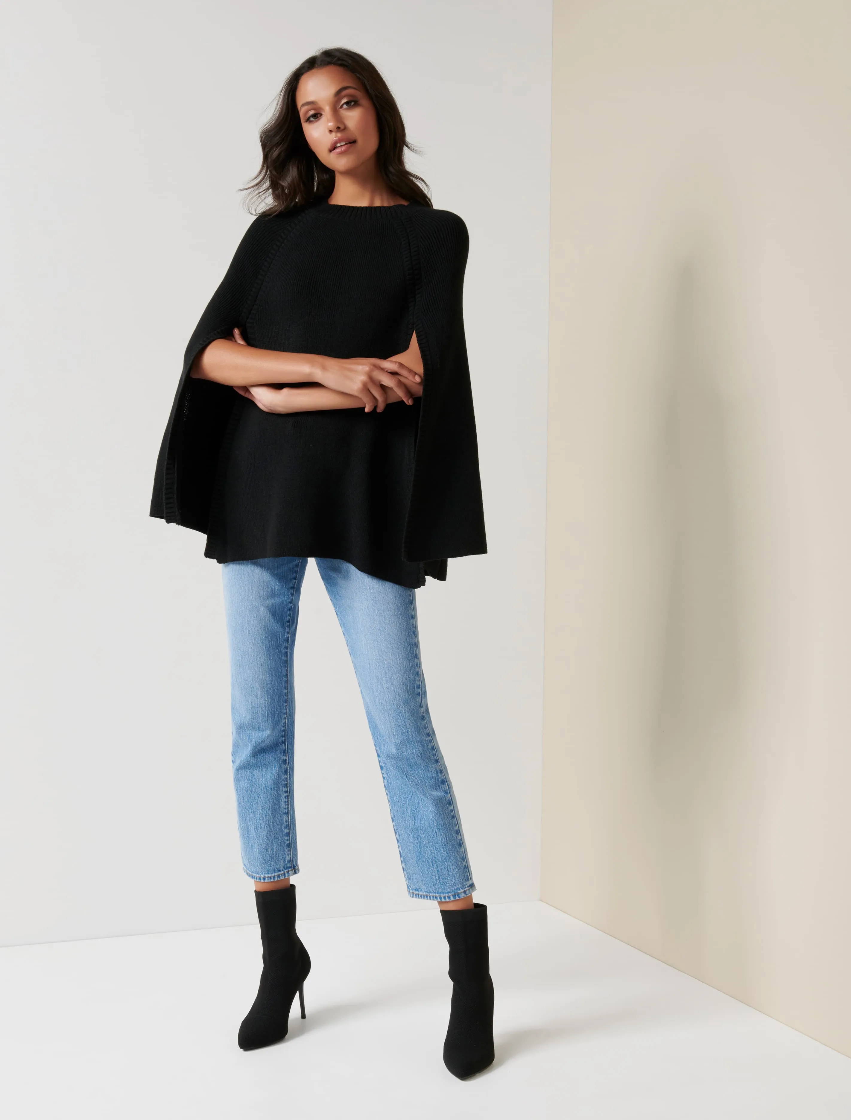 Freya Ribbed Poncho