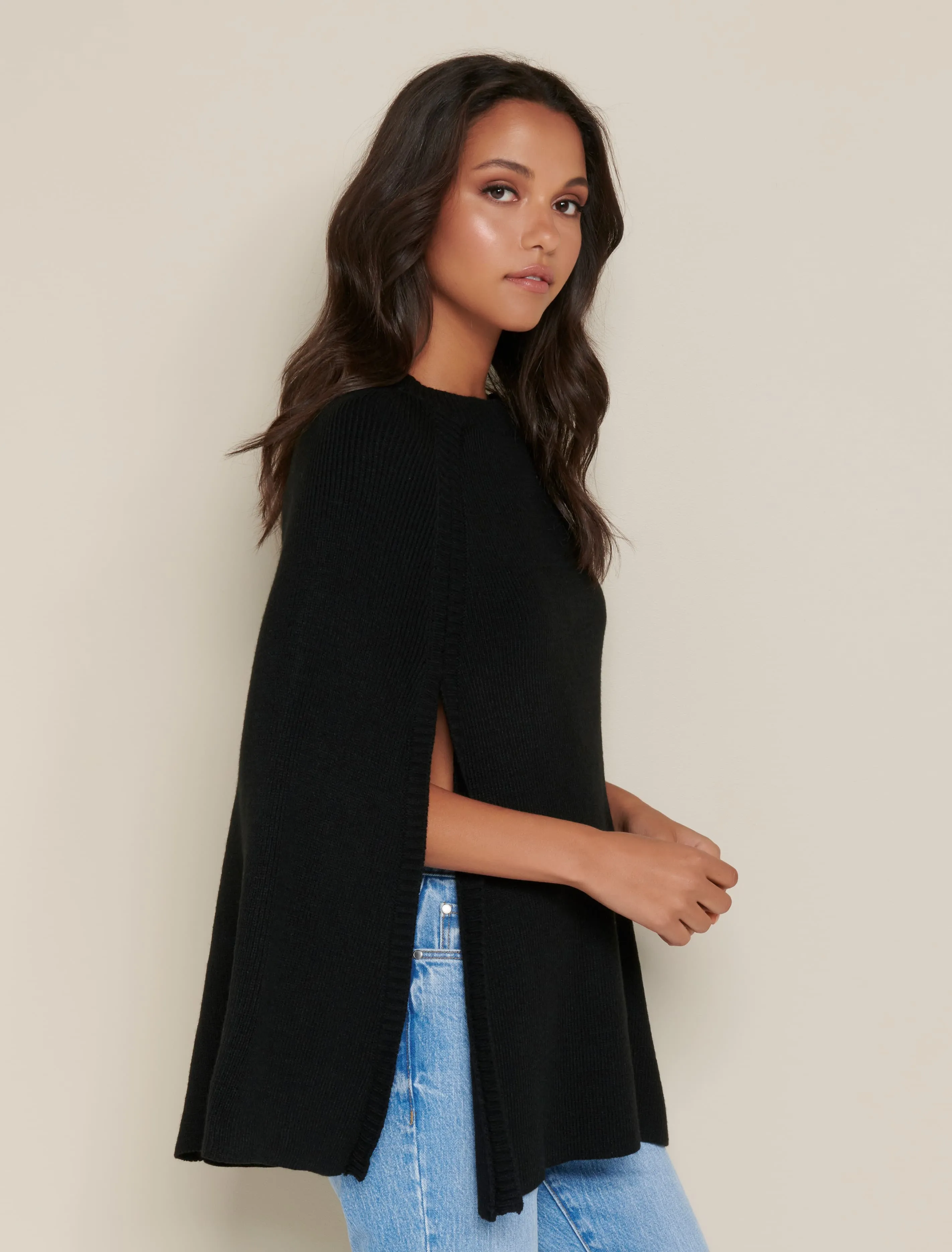 Freya Ribbed Poncho