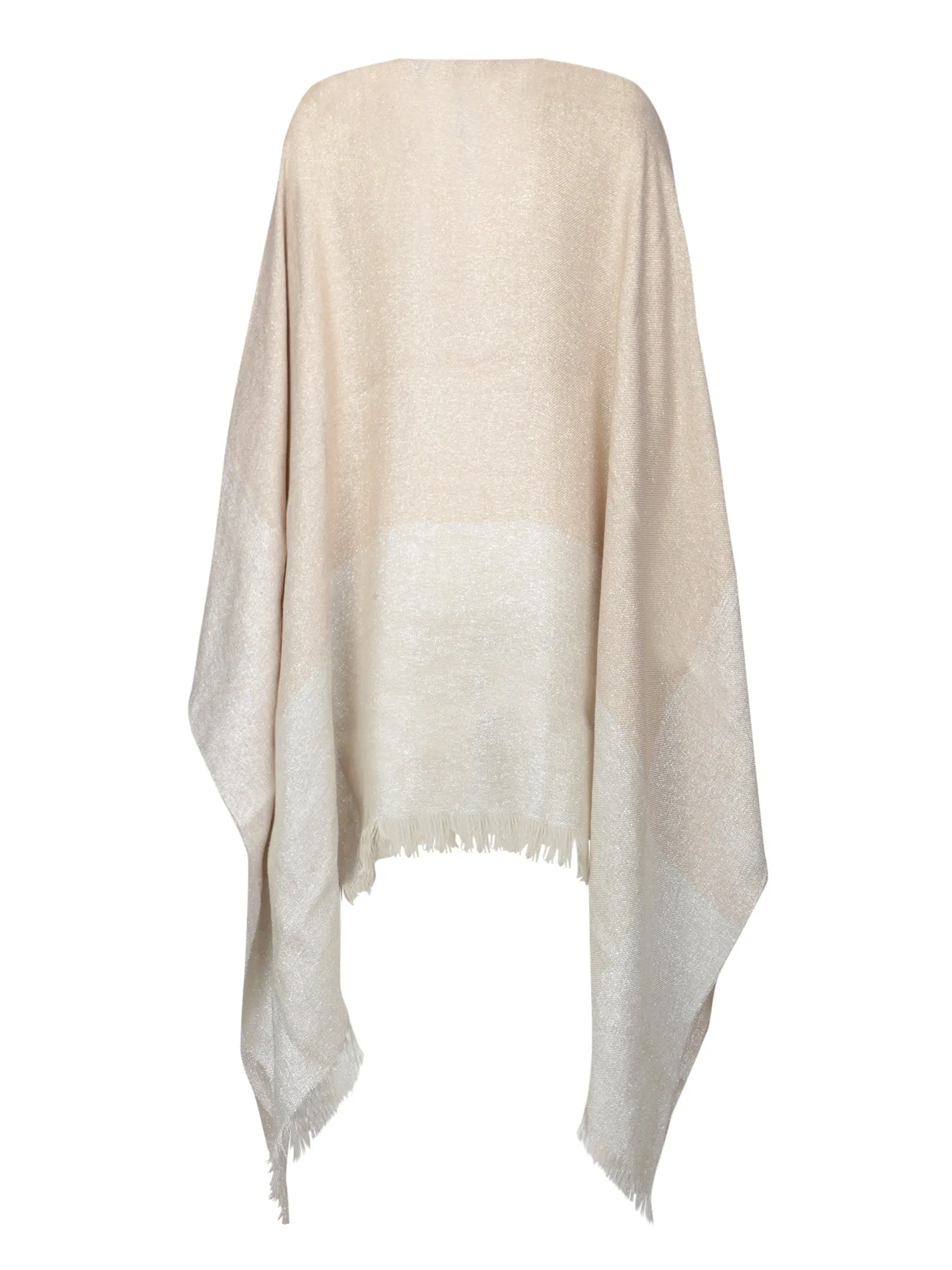 Gold and Beige Fringe Cape