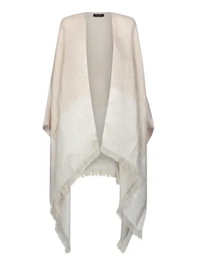 Gold and Beige Fringe Cape