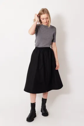 Golden Goose Zip Front Circle Skirt In Tech Nylon