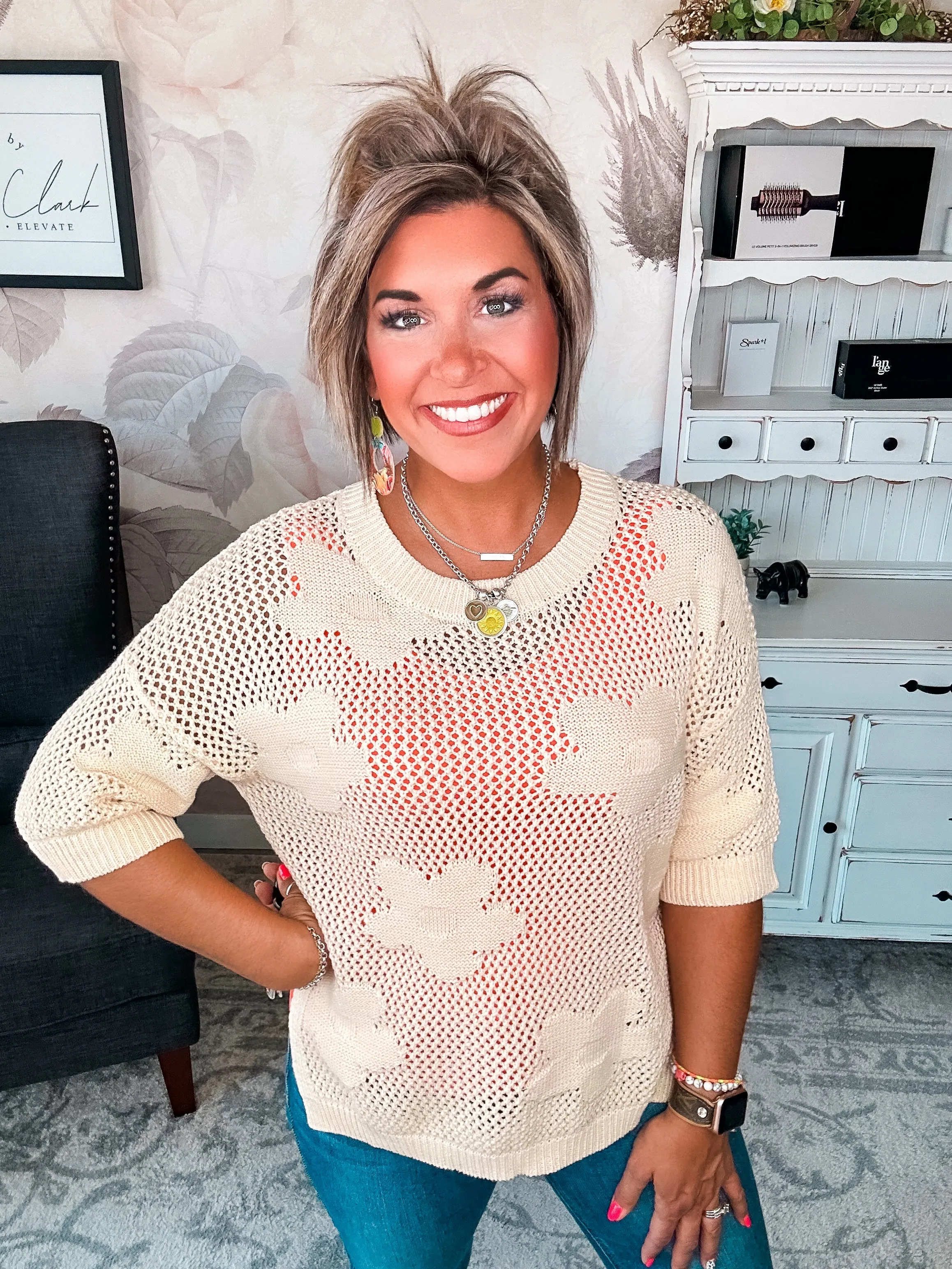 Got Smarter Mesh Sweater