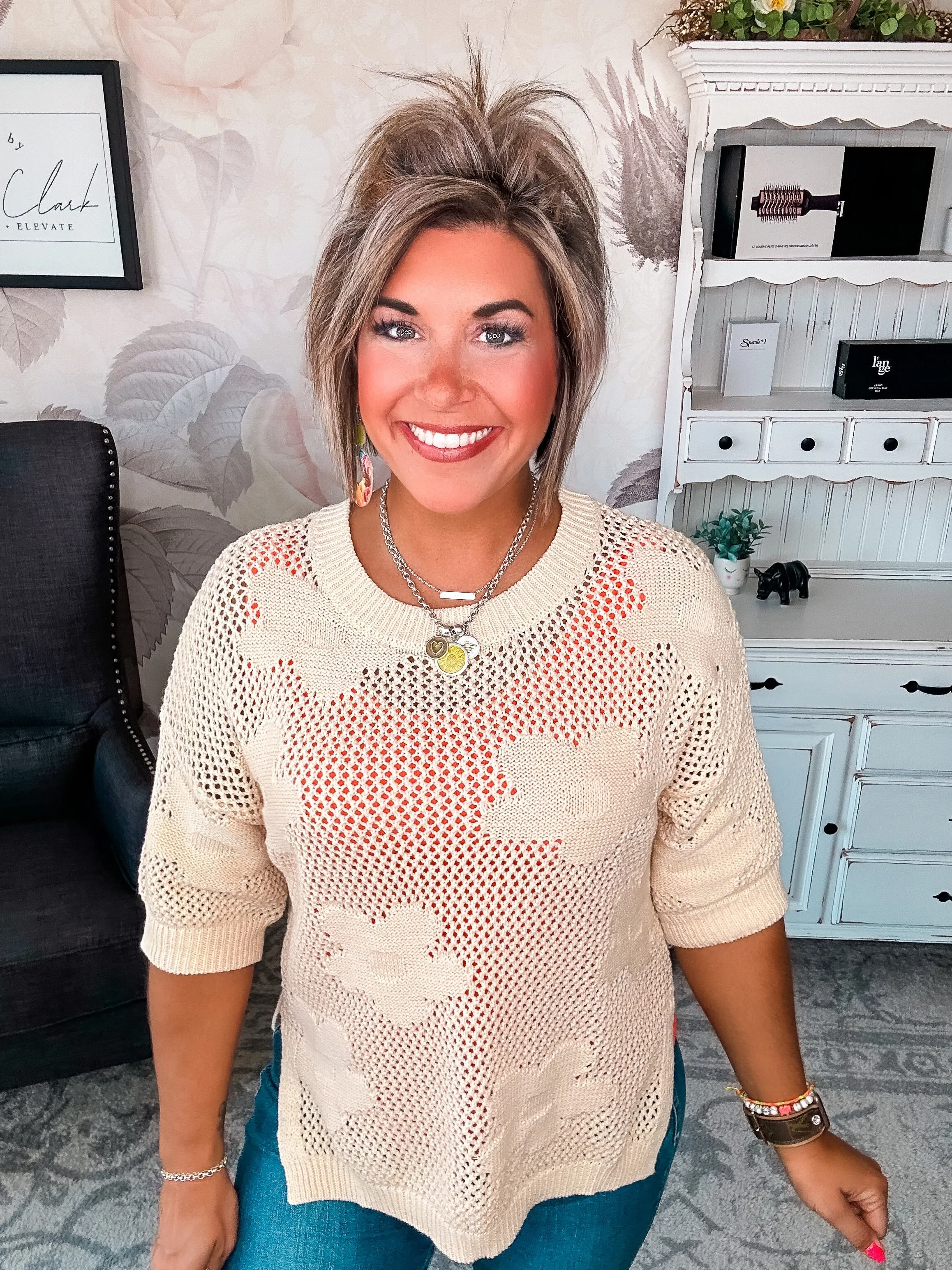Got Smarter Mesh Sweater