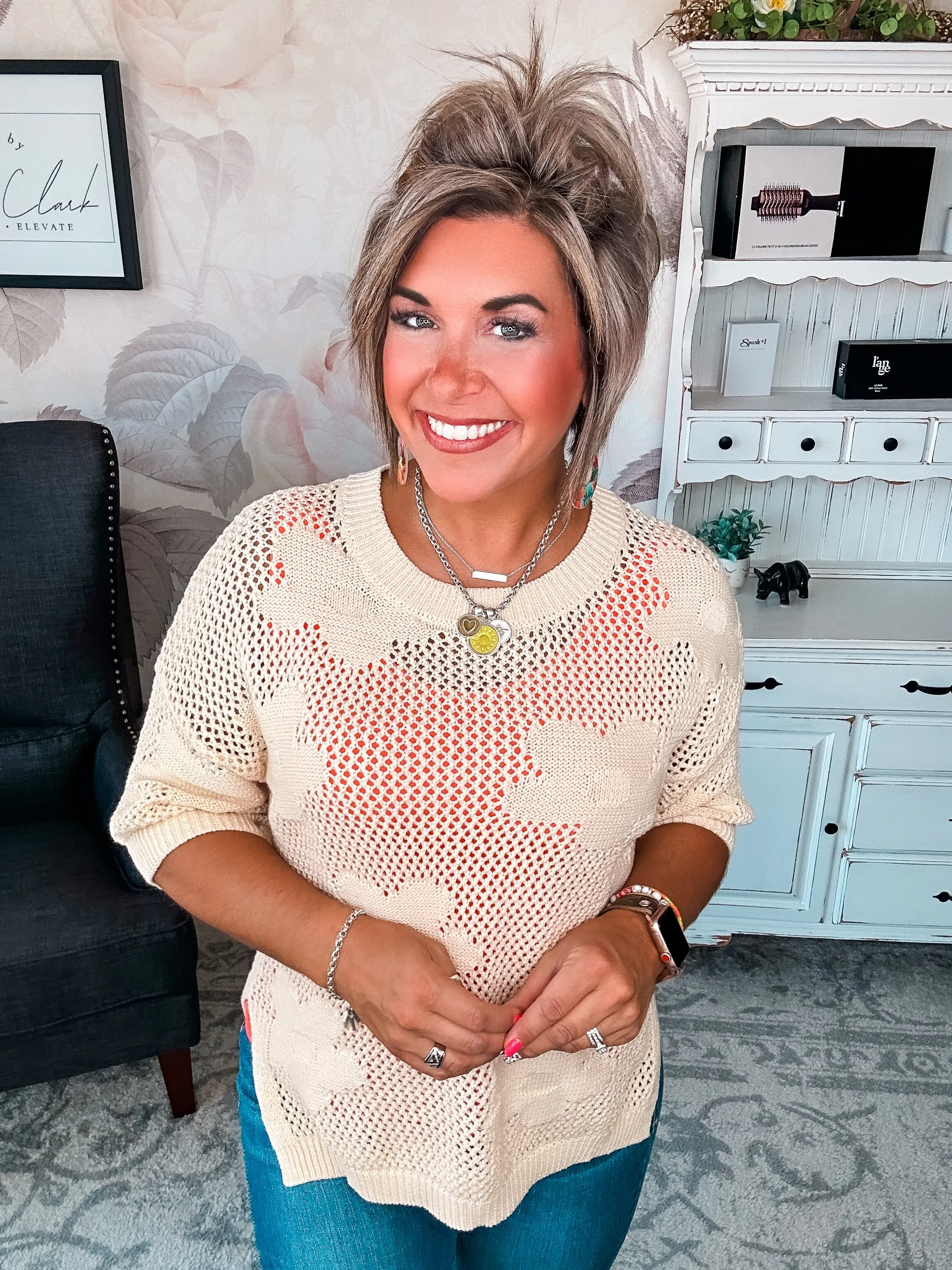 Got Smarter Mesh Sweater