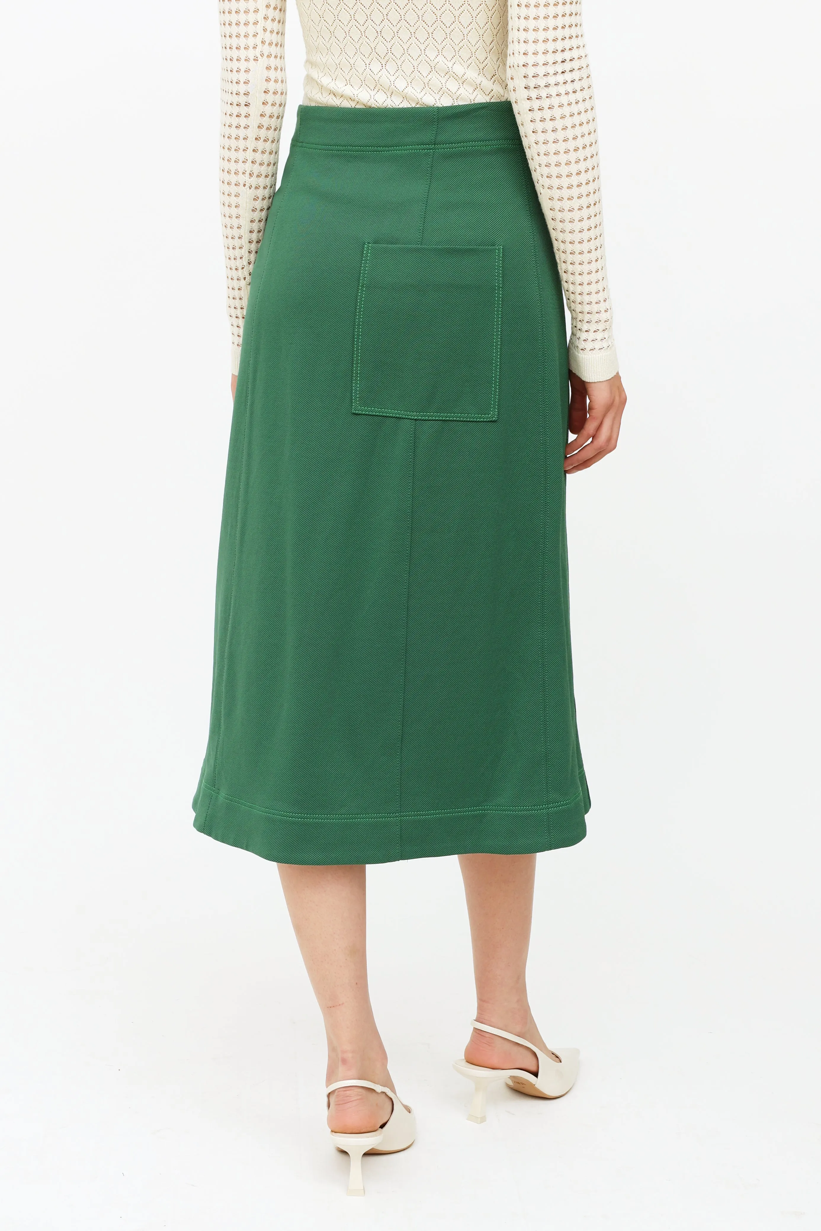Green Midi Skirt