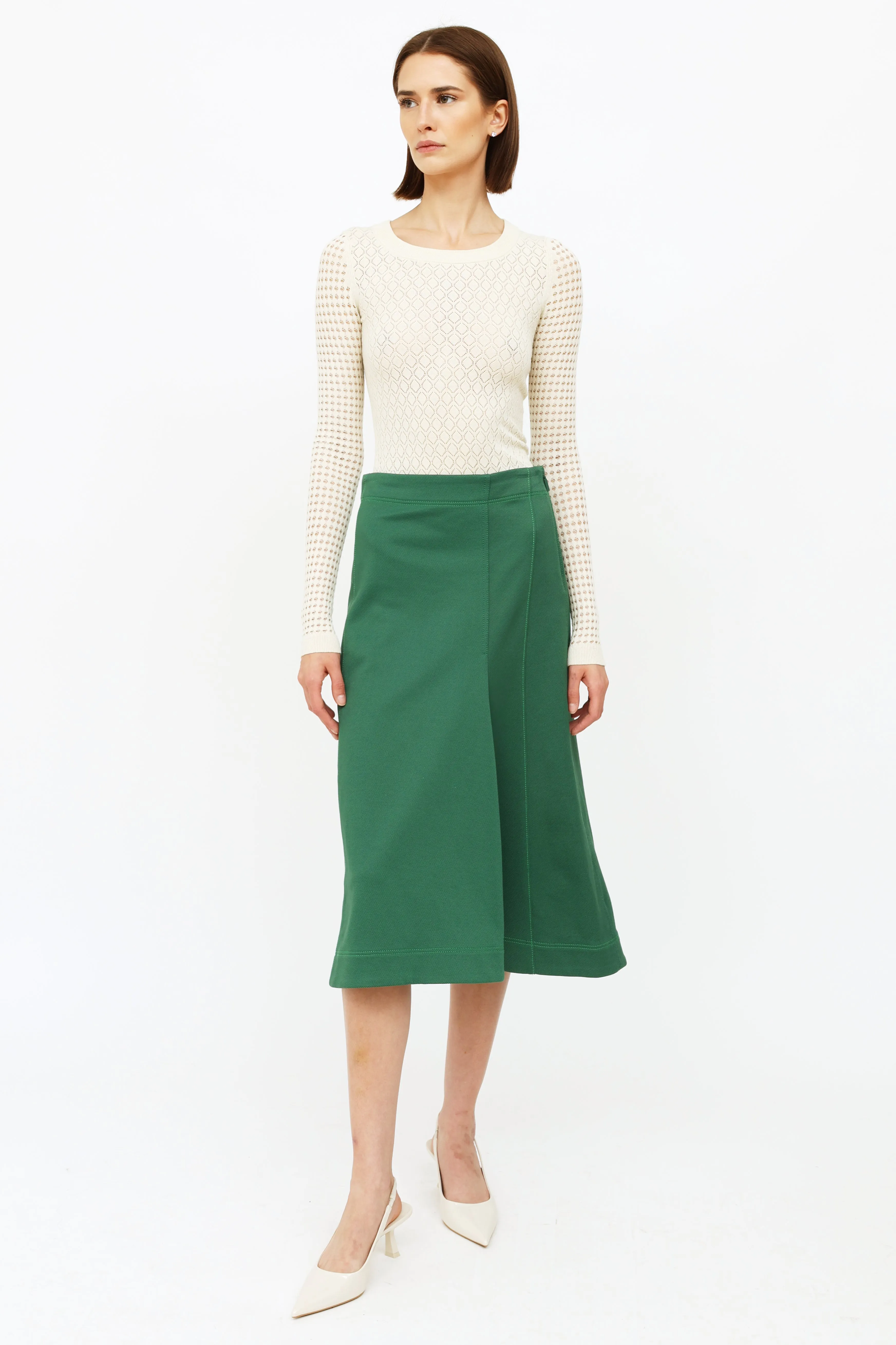 Green Midi Skirt