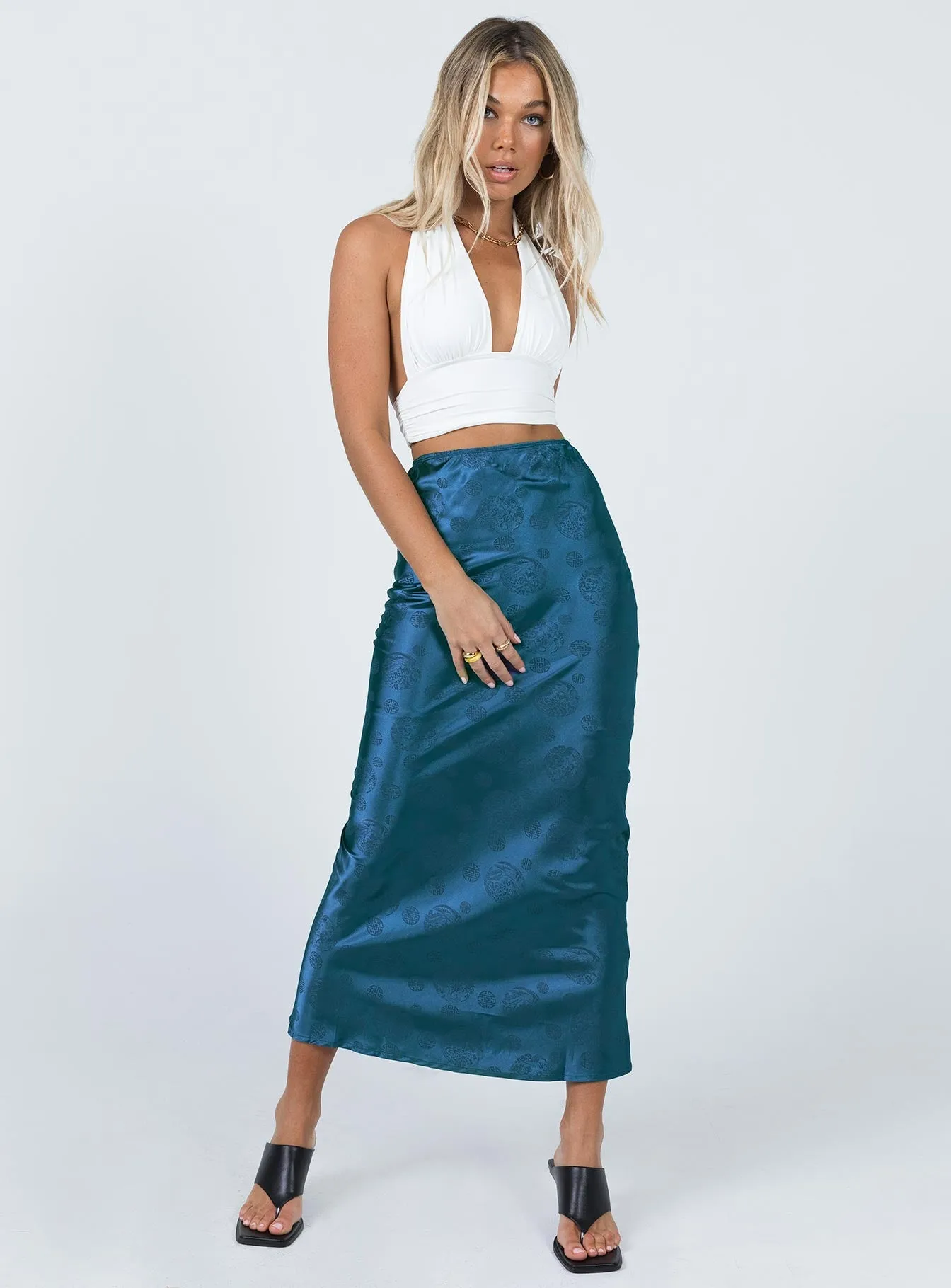 Hailey Midi Skirt Blue