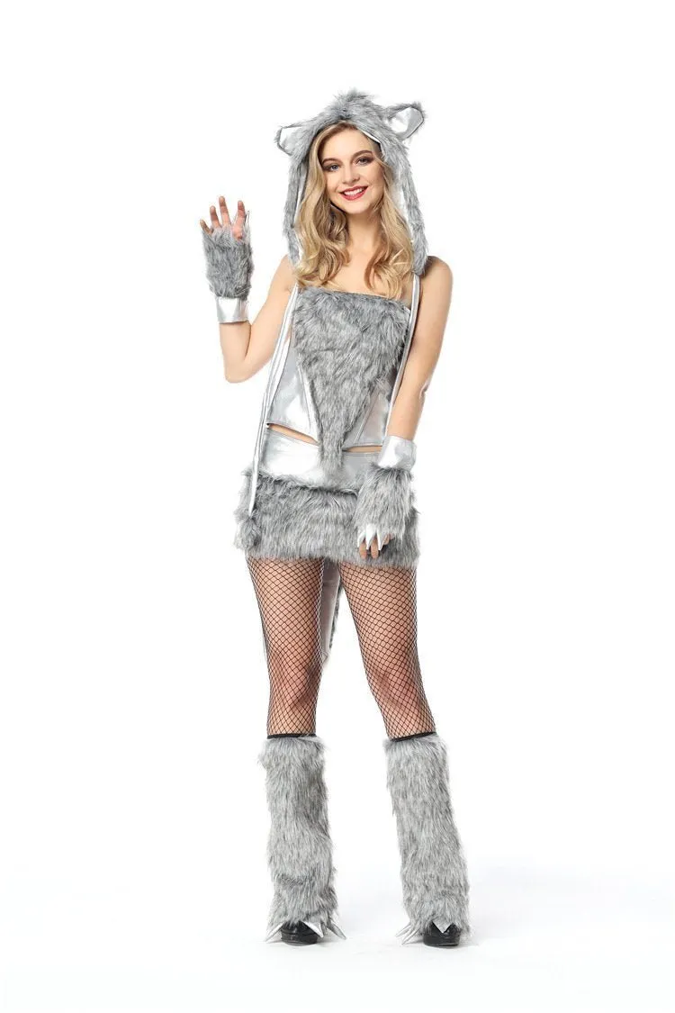 Halloween Wolf Cosplay Costume For Women Ladies