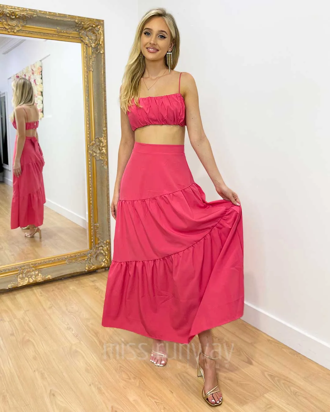 Heloise Top - Hot Pink