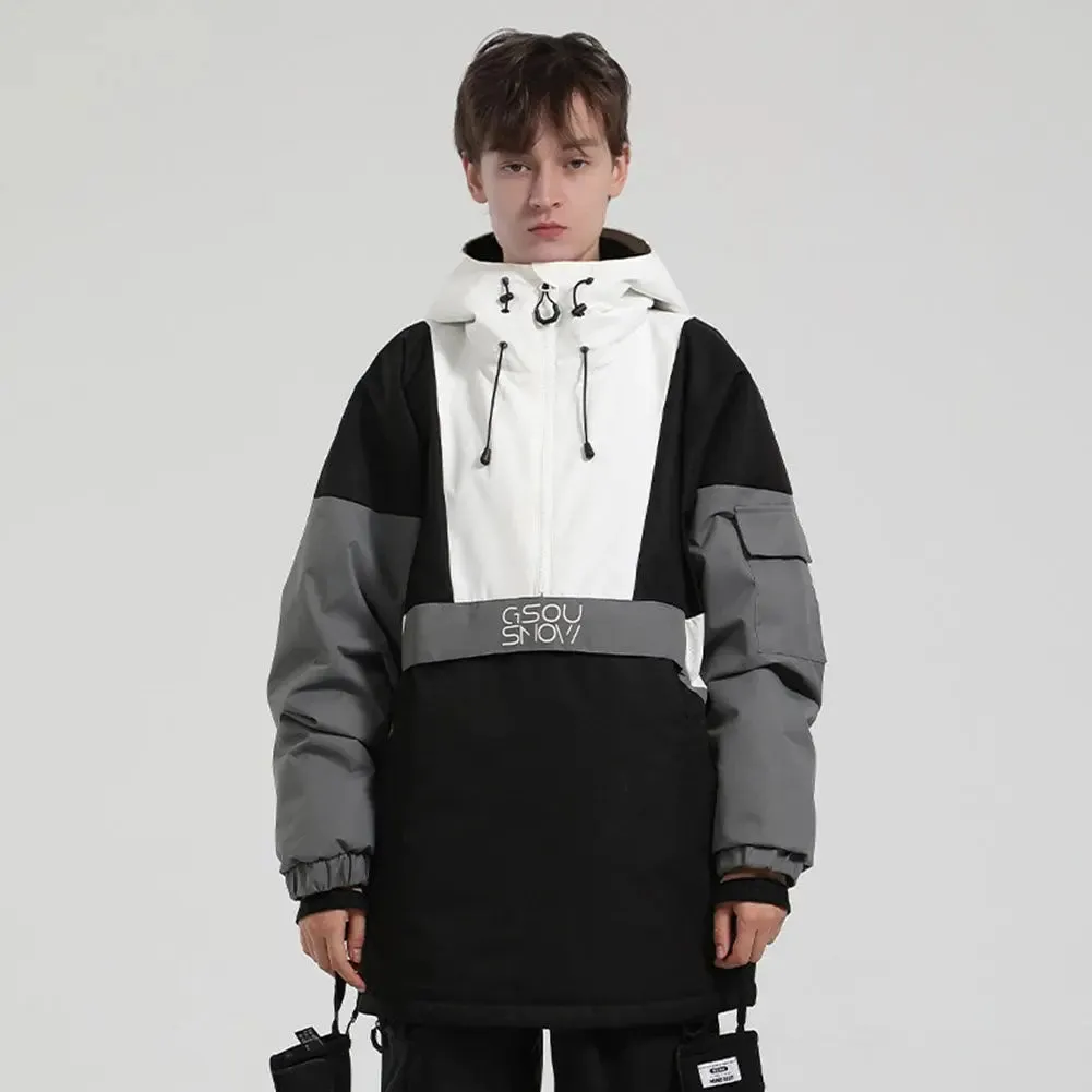 Hotian Reflective Stripe Men Insulated Anorak Jacket