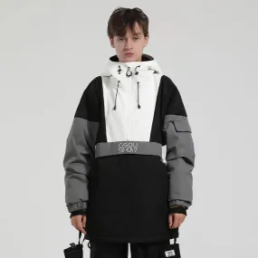 Hotian Reflective Stripe Men Insulated Anorak Jacket