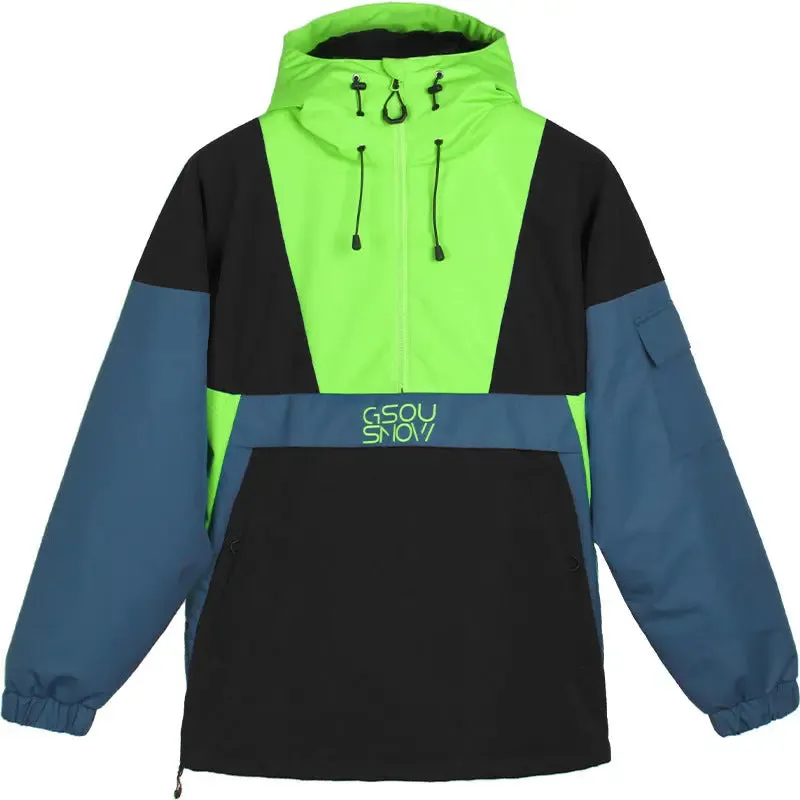 Hotian Reflective Stripe Men Insulated Anorak Jacket