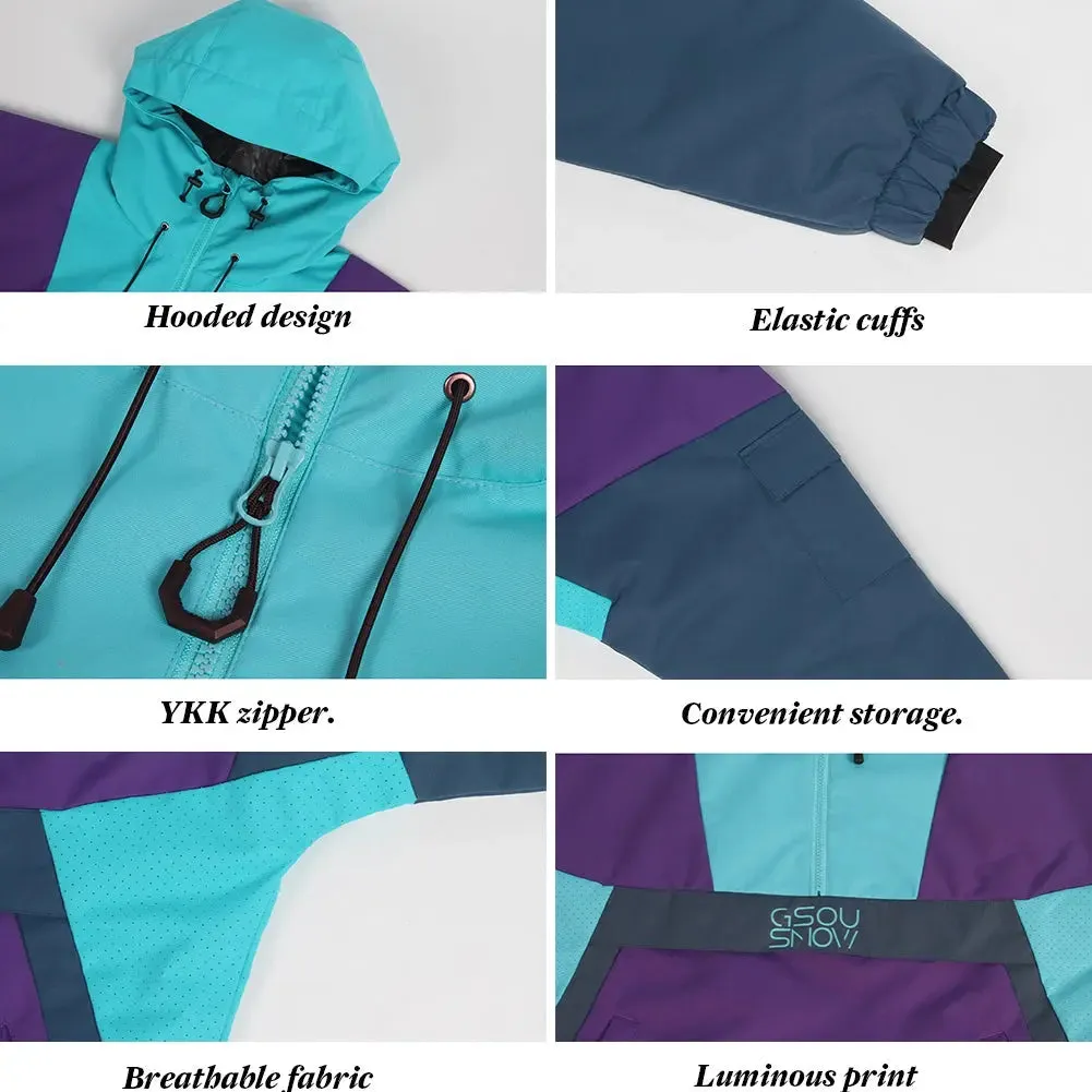 Hotian Reflective Stripe Men Insulated Anorak Jacket