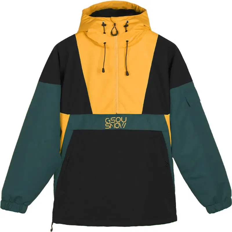 Hotian Reflective Stripe Men Insulated Anorak Jacket