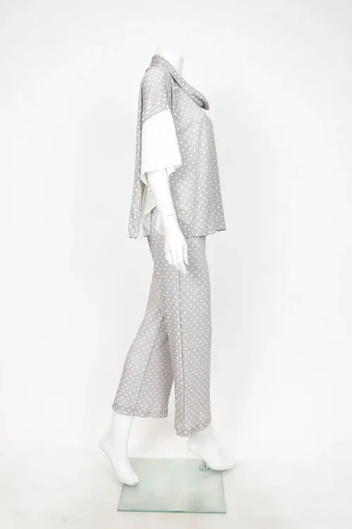 IC Collection Cowl Neck Collar Neck Poncho Style Top 7022T S25