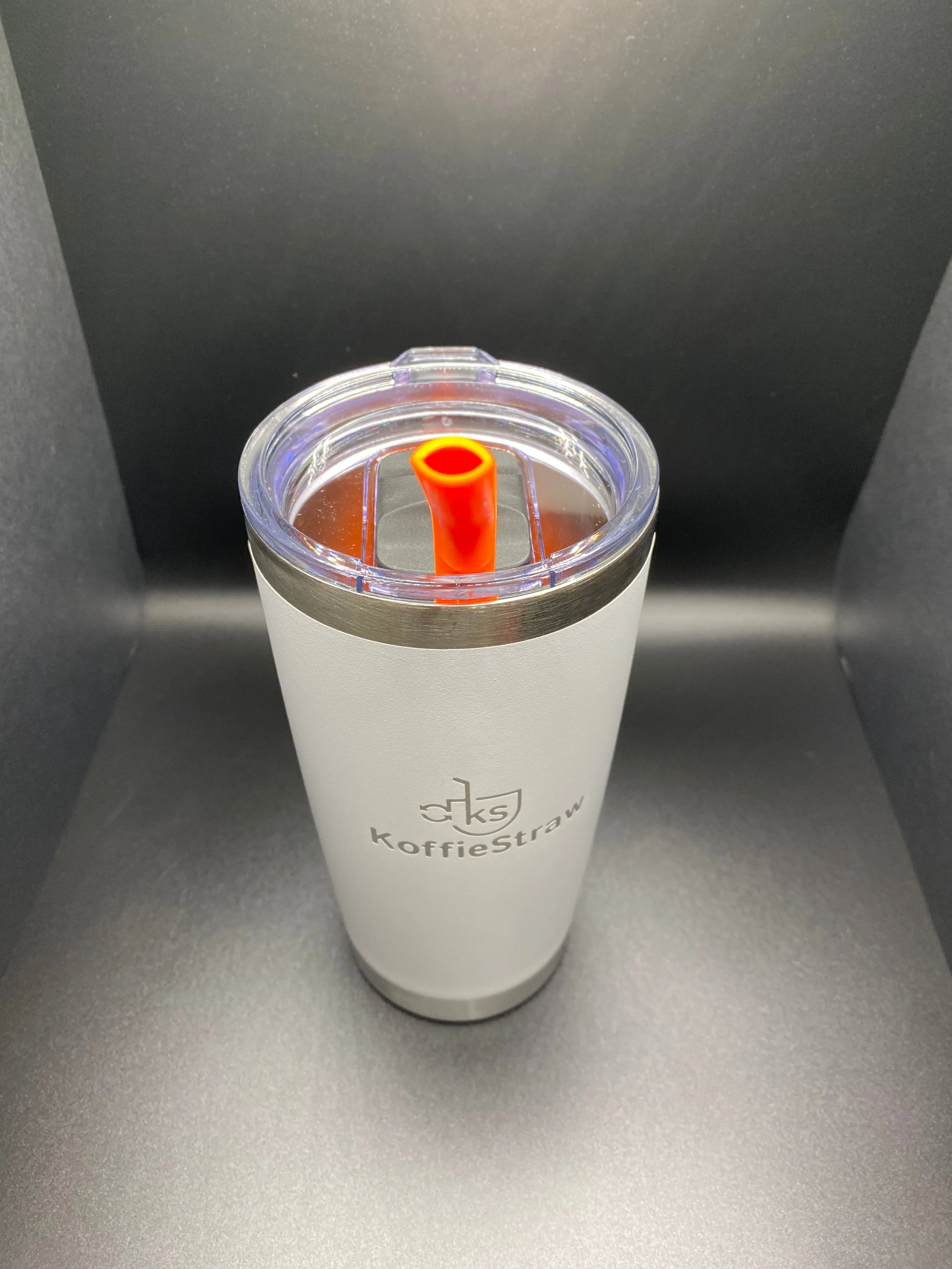 Iced KoffieStraw - 10" Straw with Cleaning Brush in Reusable packaging