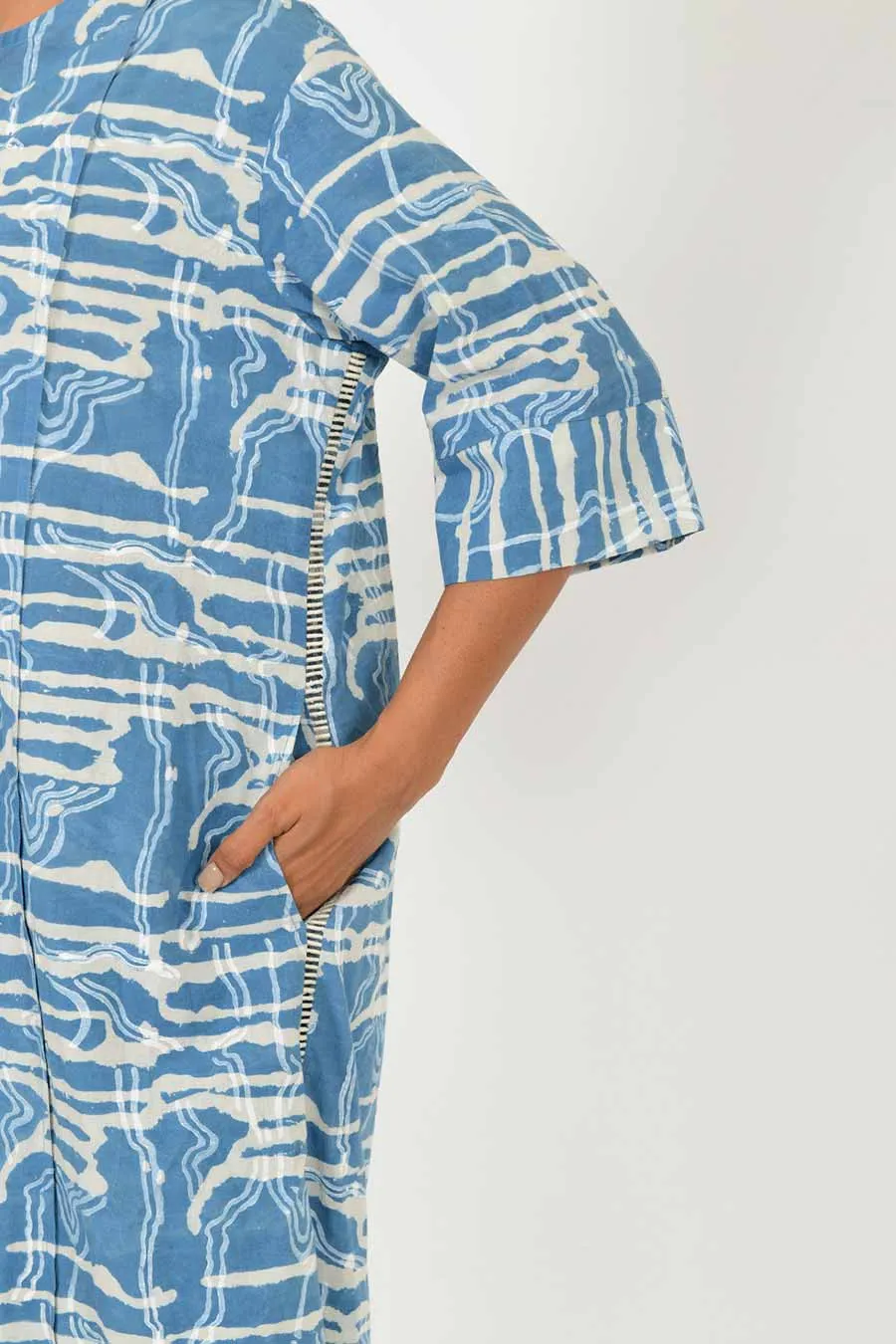 Indigo Splash Dress & Pant Co-Ord Set