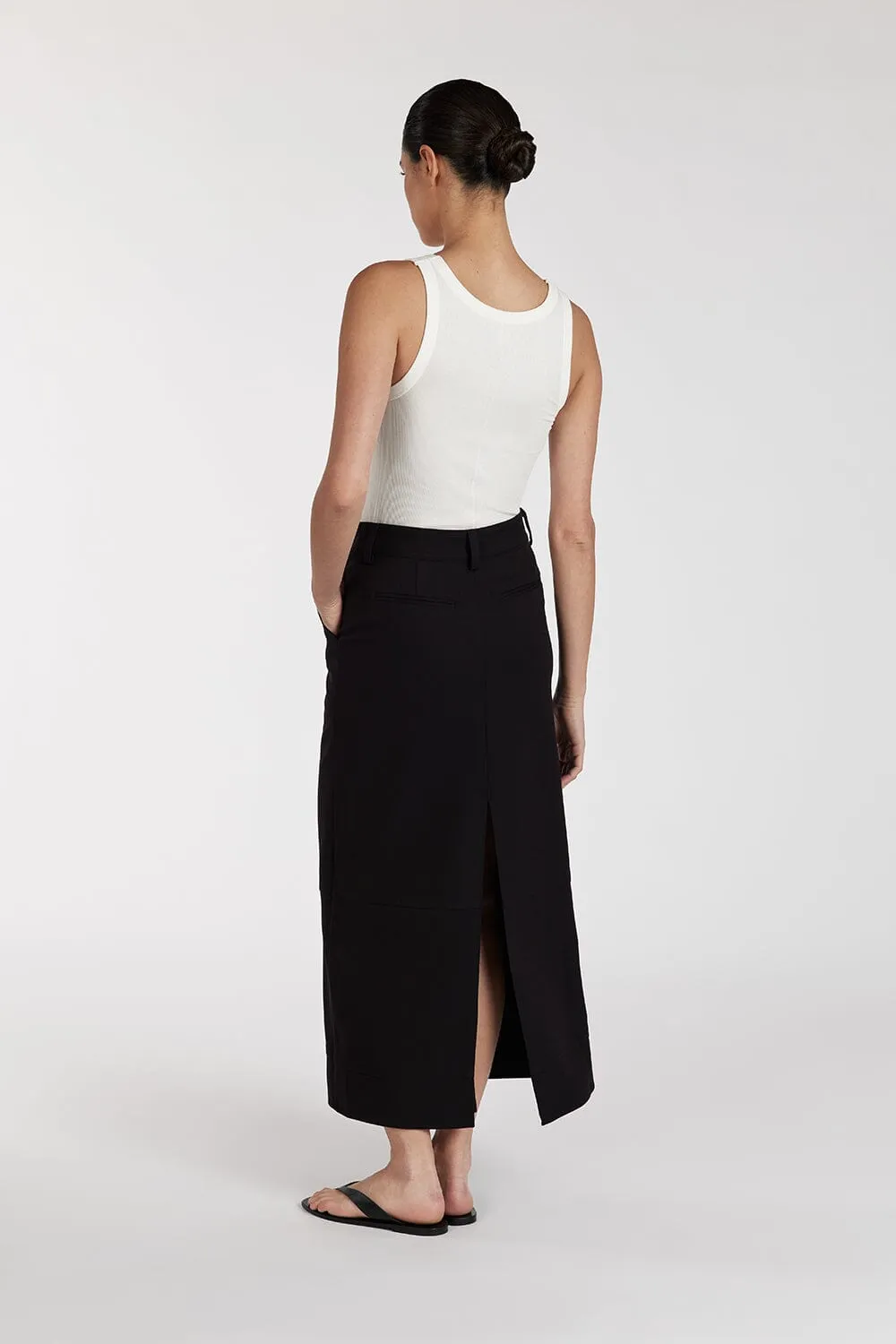 JAC BLACK MIDI SKIRT