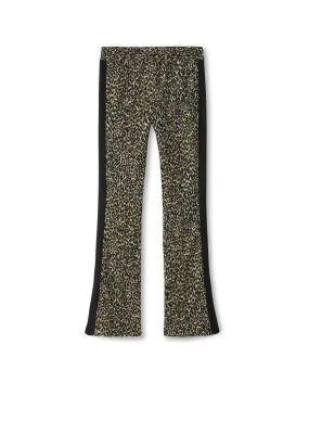 Jacquard Flare Leg Track Pant