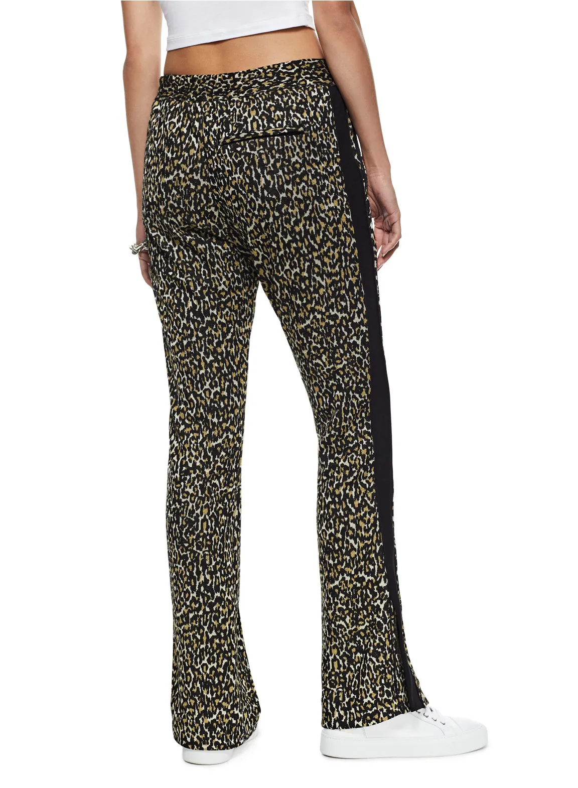Jacquard Flare Leg Track Pant