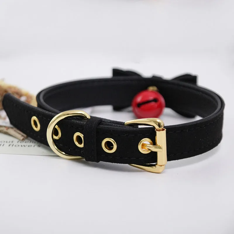 Kawaii Bow Bell Collar