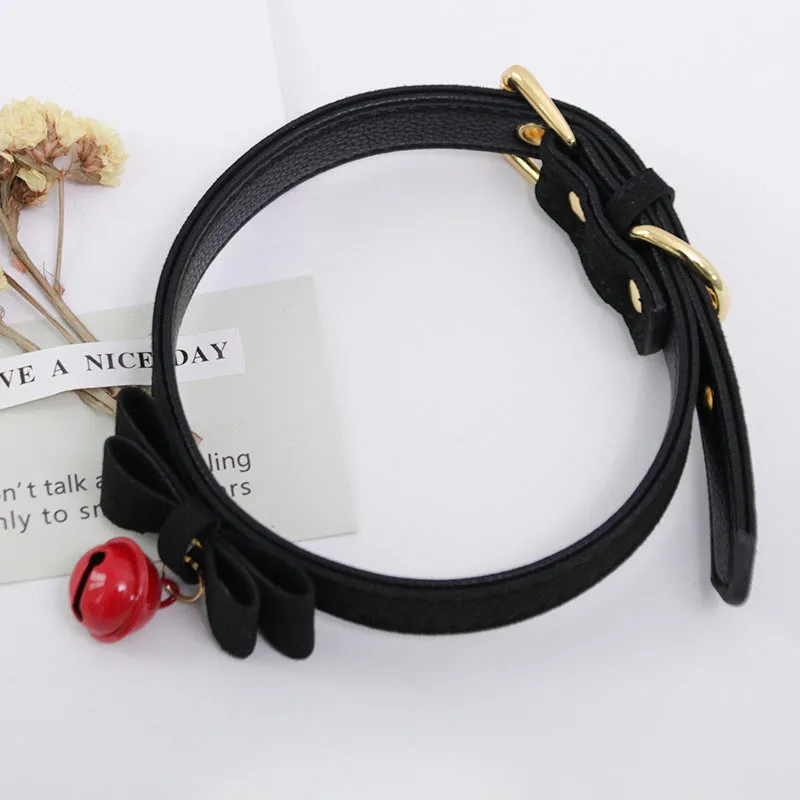Kawaii Bow Bell Collar
