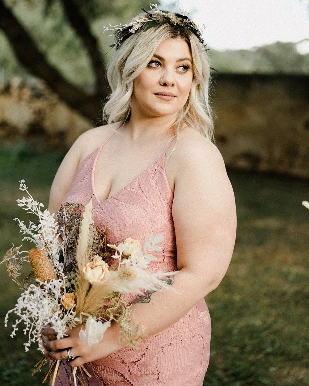 Khaleesi Dress - Dusty Pink