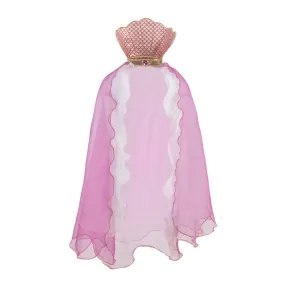 Kids Mermaid Glitter Pink Cape