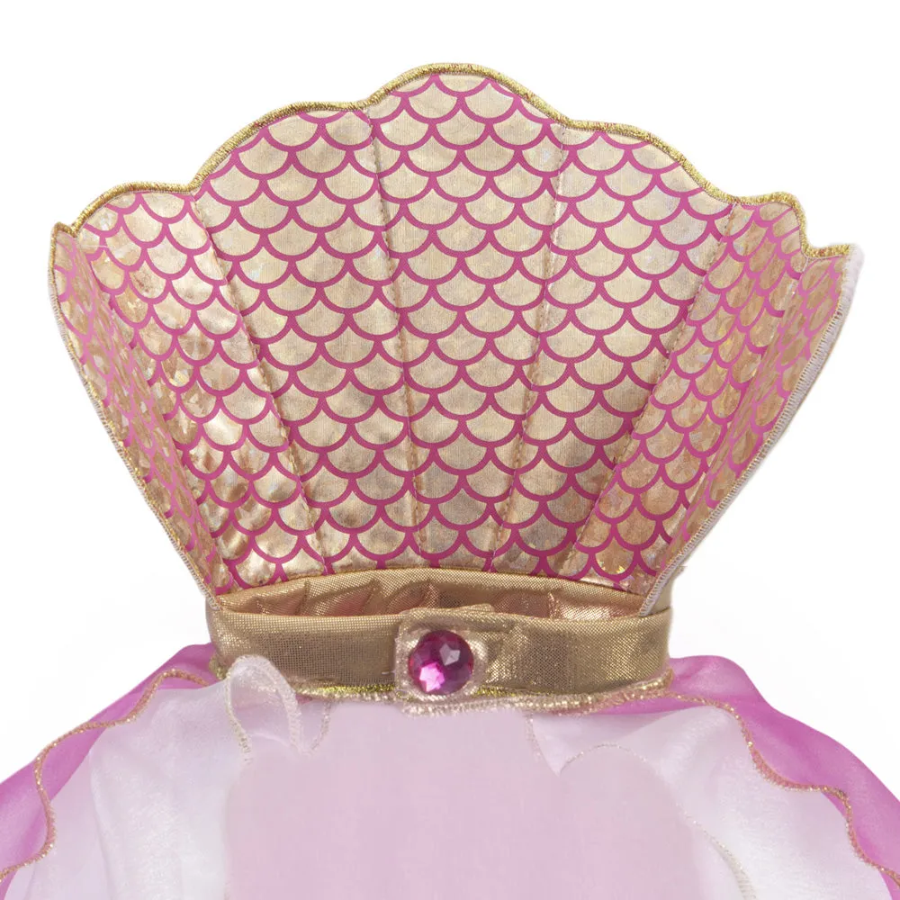 Kids Mermaid Glitter Pink Cape