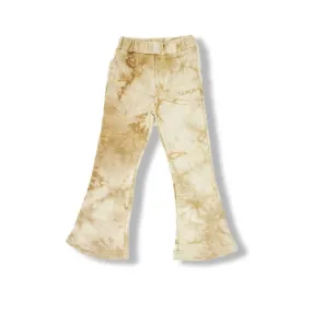 Kids Tiedye flared pants 002 beige
