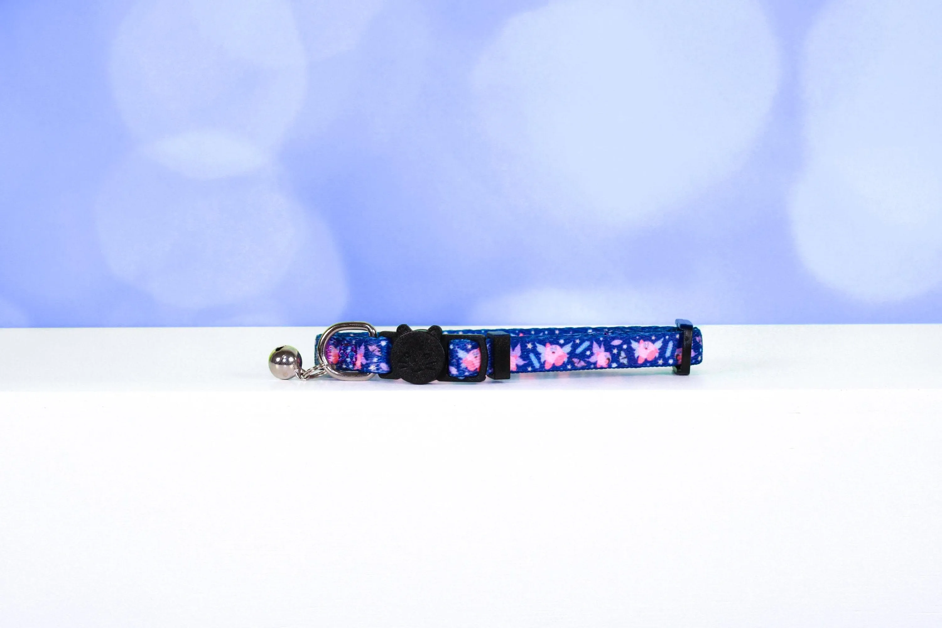 Kirby Fairy Cat collar , Wide cat collar, Breakaway cat collar, Buckle cat collar, Collar for large cats,