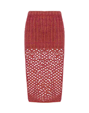 Knit Aria Midi Skirt - Berry Burst